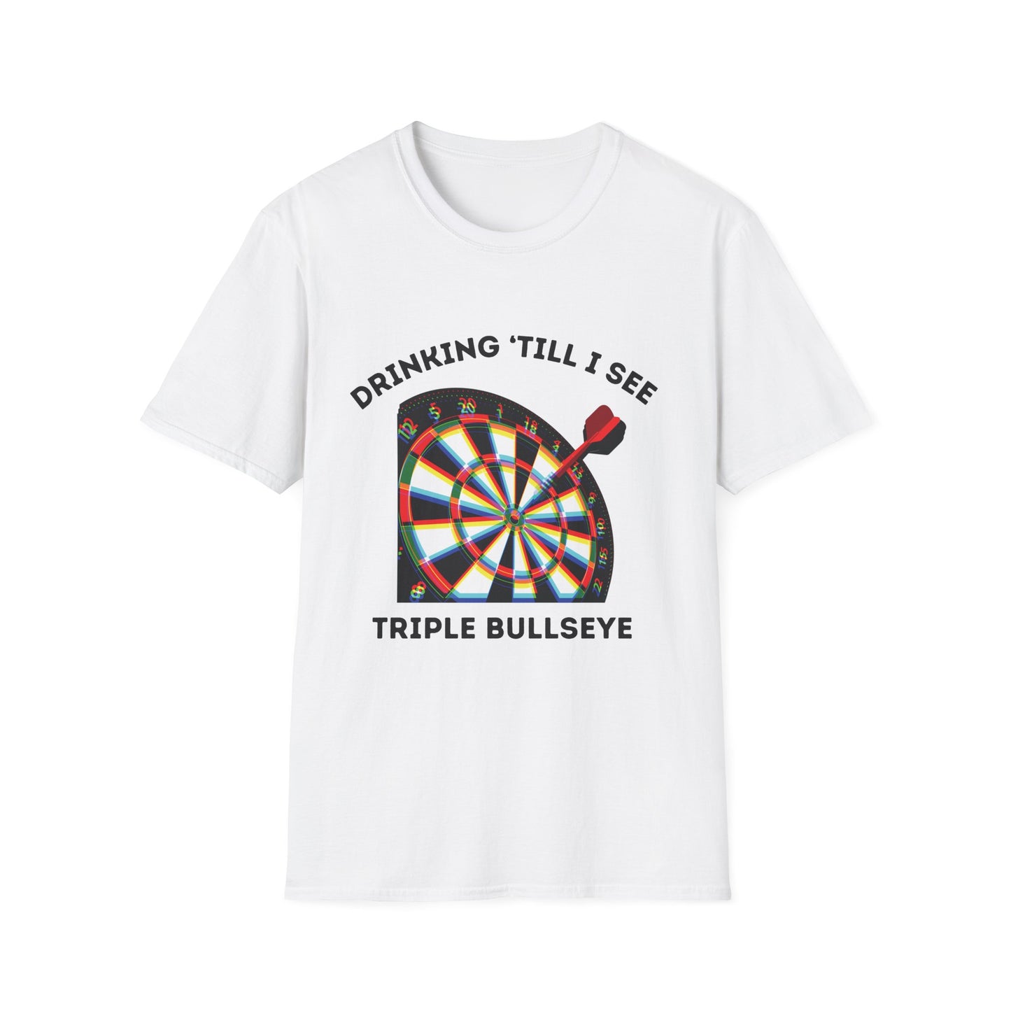 Funny drinking till I see triple bullseye Unisex Darts Shirt