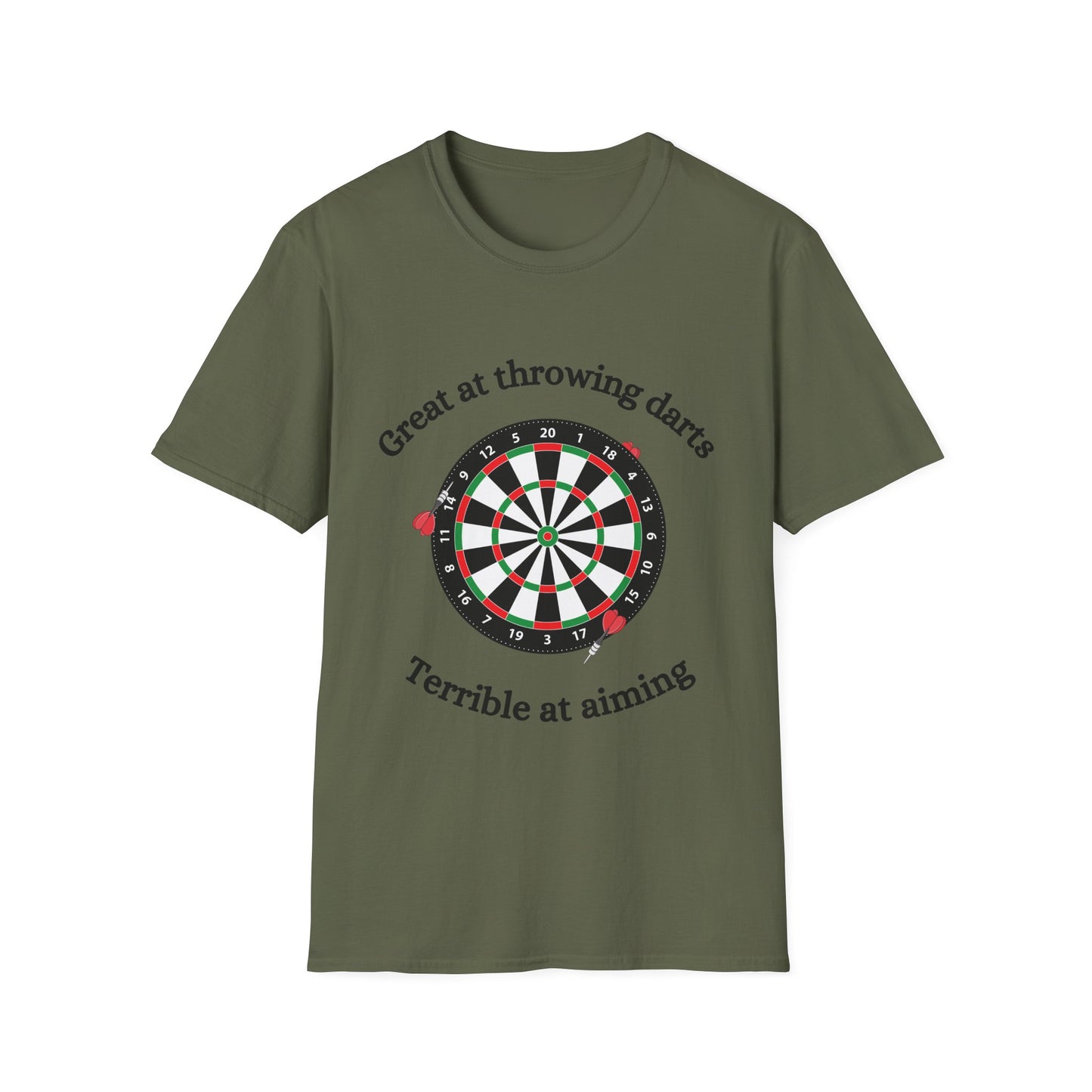 Funny great at throwing darts Unisex Darts Shirt