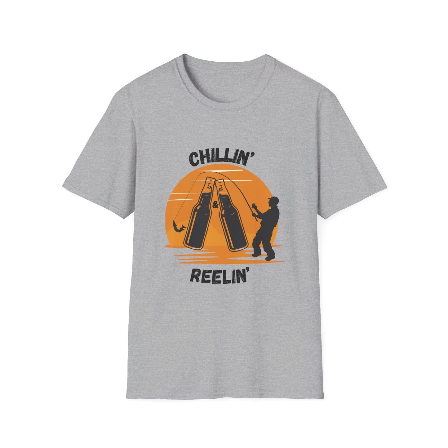 Funny chillin & reelin Unisex Fishing Shirt