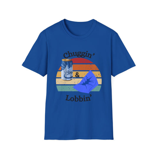 Funny chuggin & lobbin Unisex Cornhole Shirt