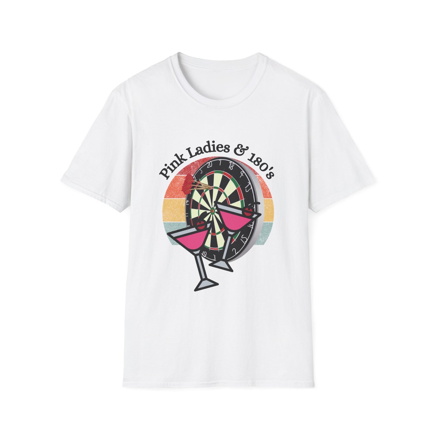 Funny pink ladies & 180s Unisex Darts Shirt