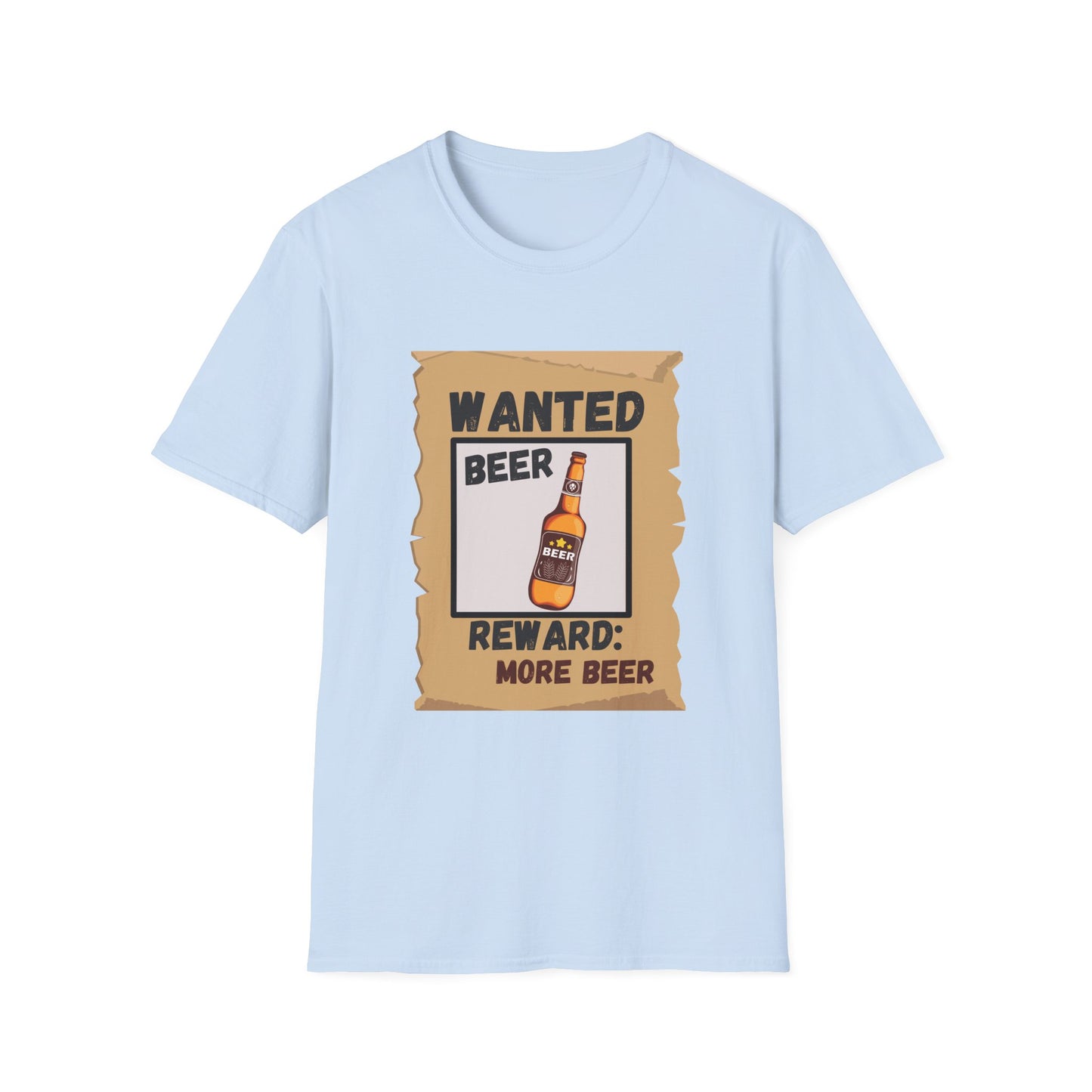 Funny beer wanted poster Unisex Shirt