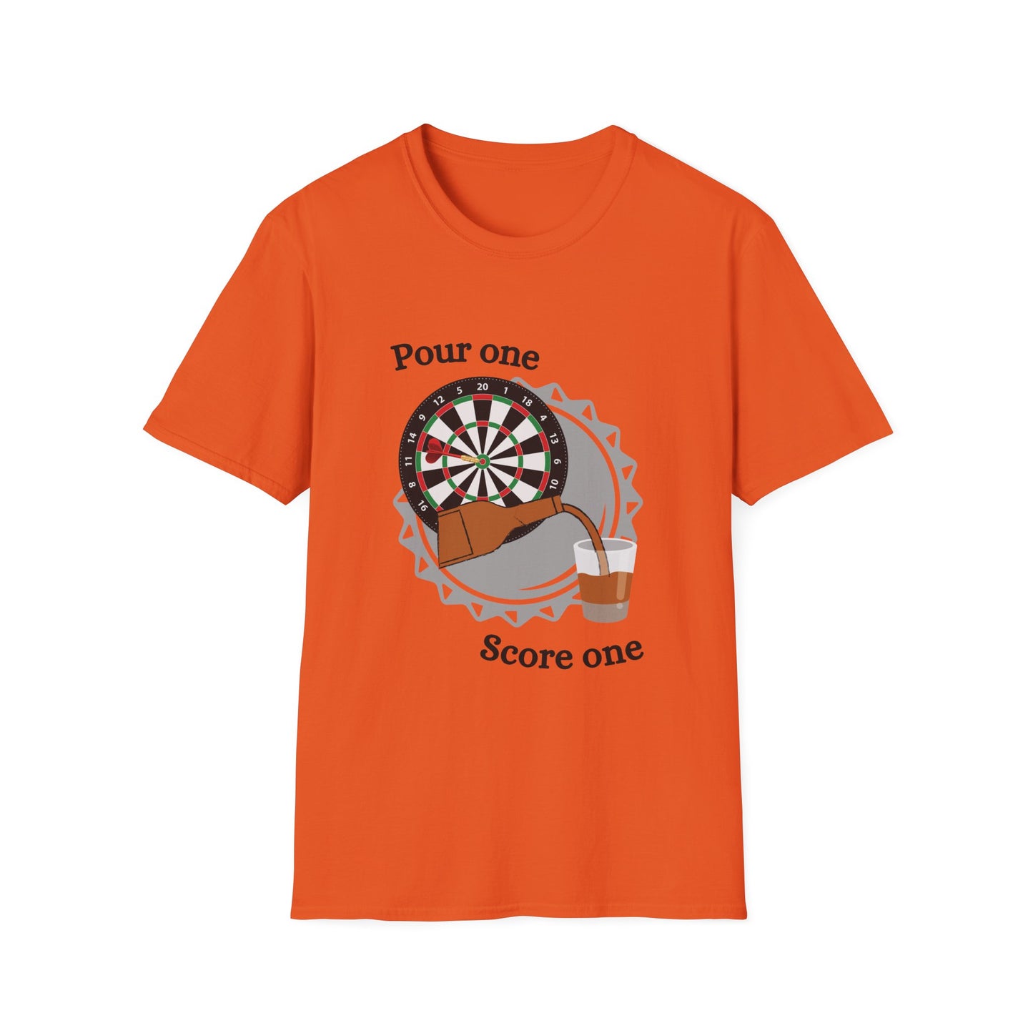 Funny pour one score one Unisex Darts Shirt