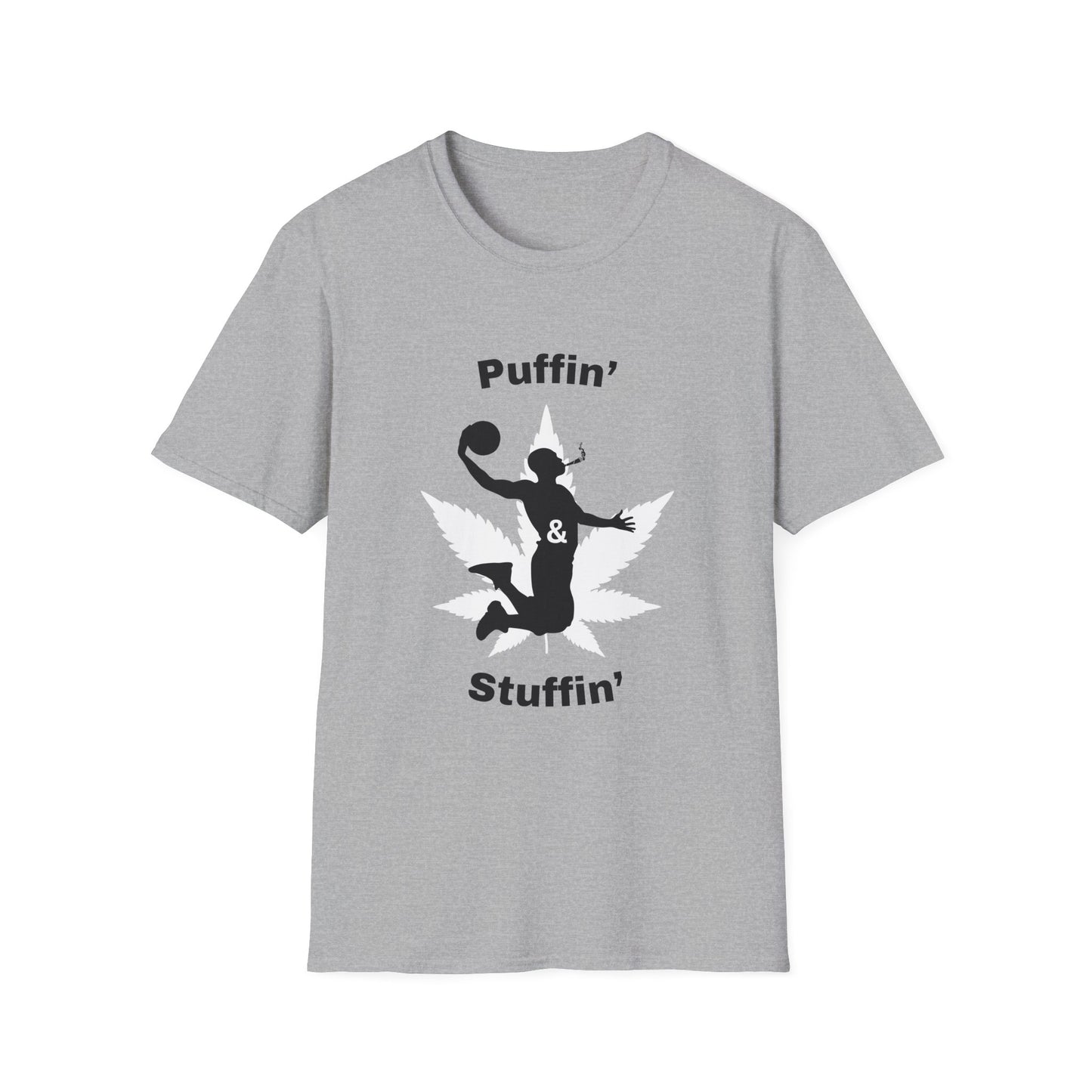 Funny puffin & stuffin Unisex Basketball Shirt