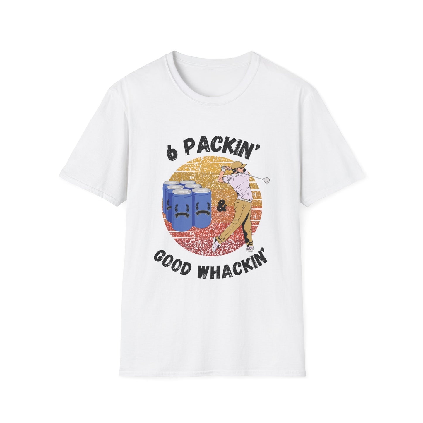 Funny 6 packin good whackin Unisex Golf Shirt