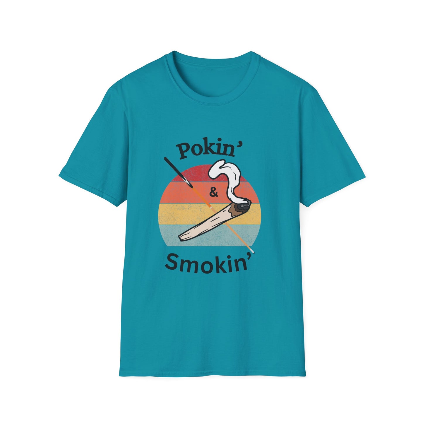 Funny pokin & smokin Unisex Biliiards/Pool Shirt