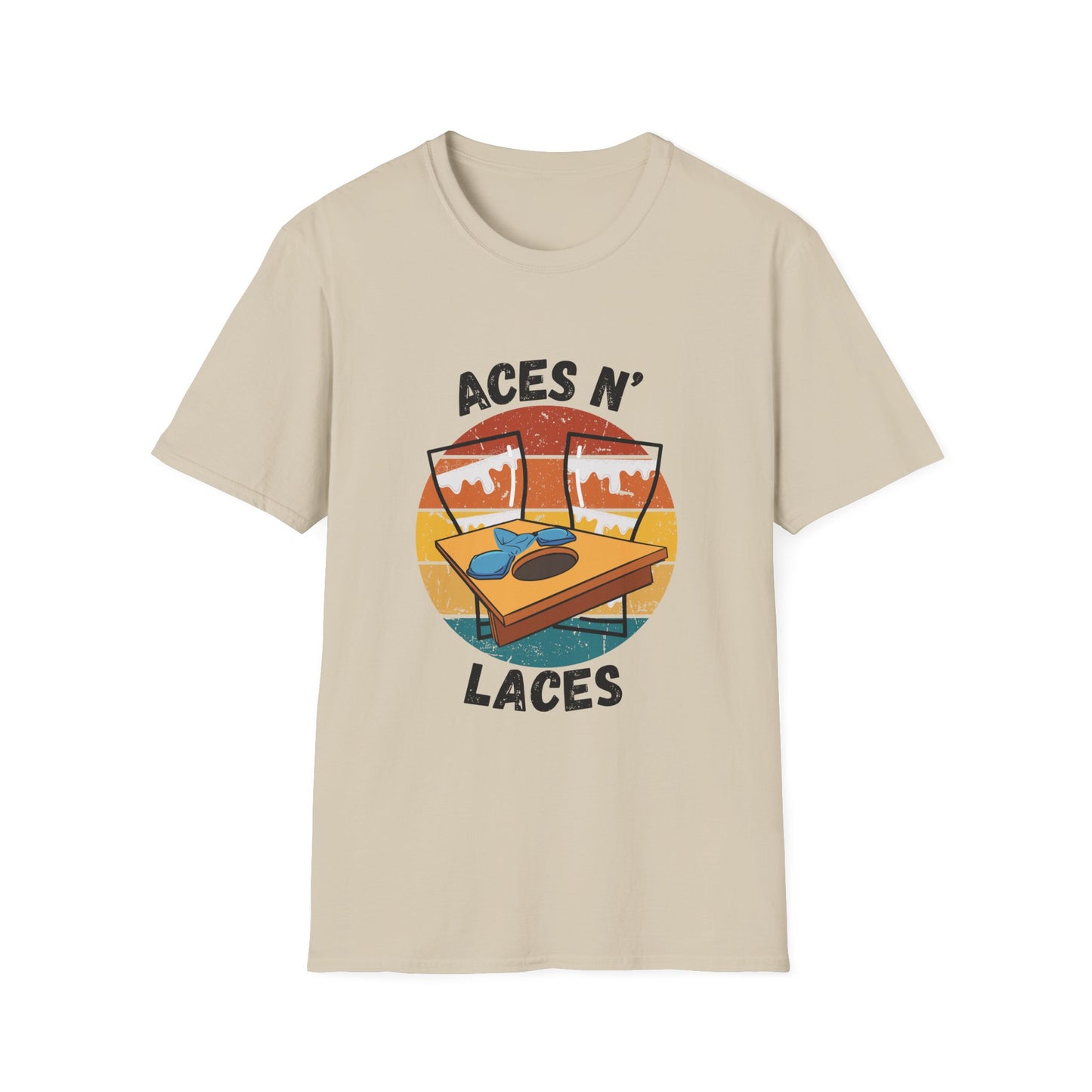 Funny aces n laces Unisex Cornhole Shirt