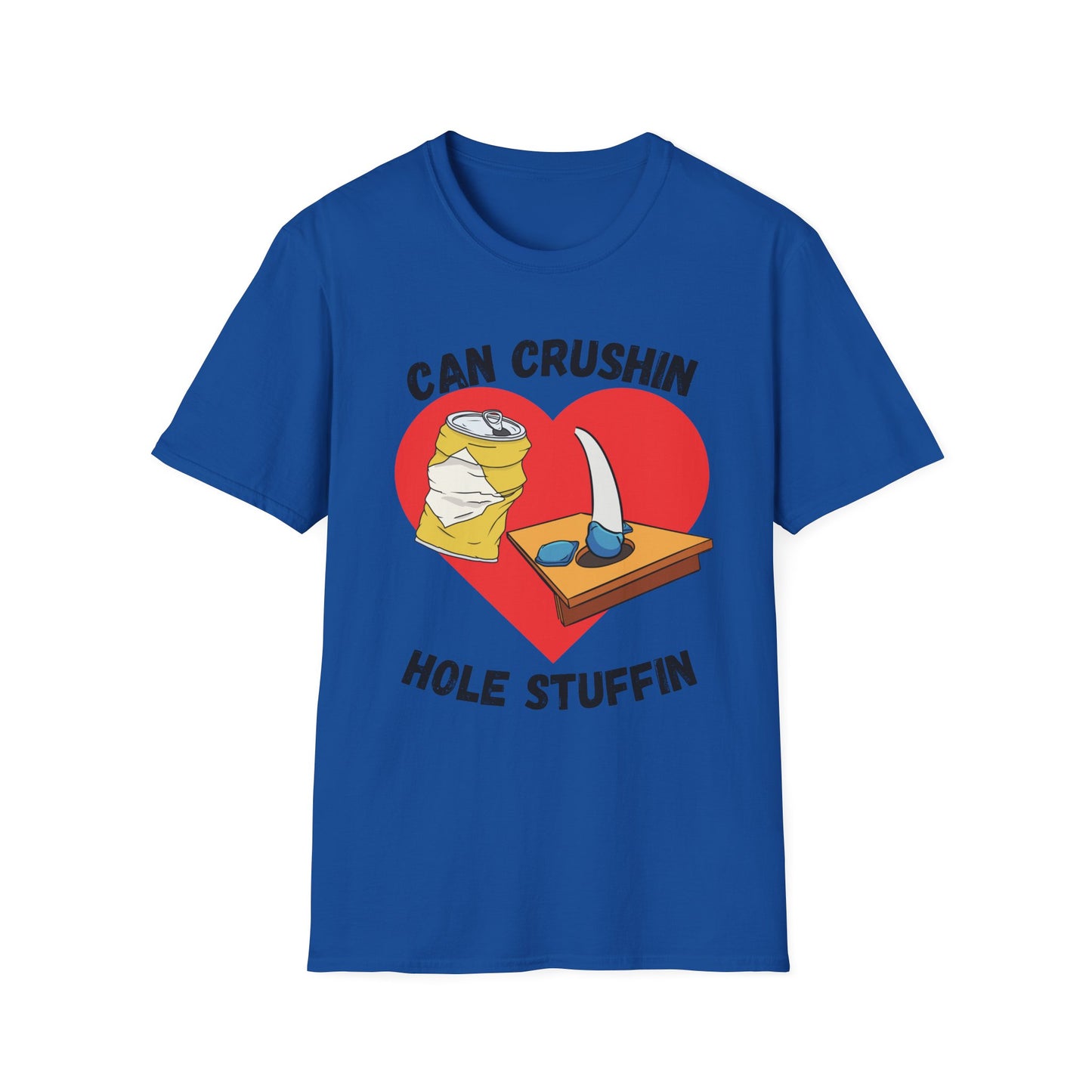 Funny can crushin hole stuffin Unisex Cornhole Shirt