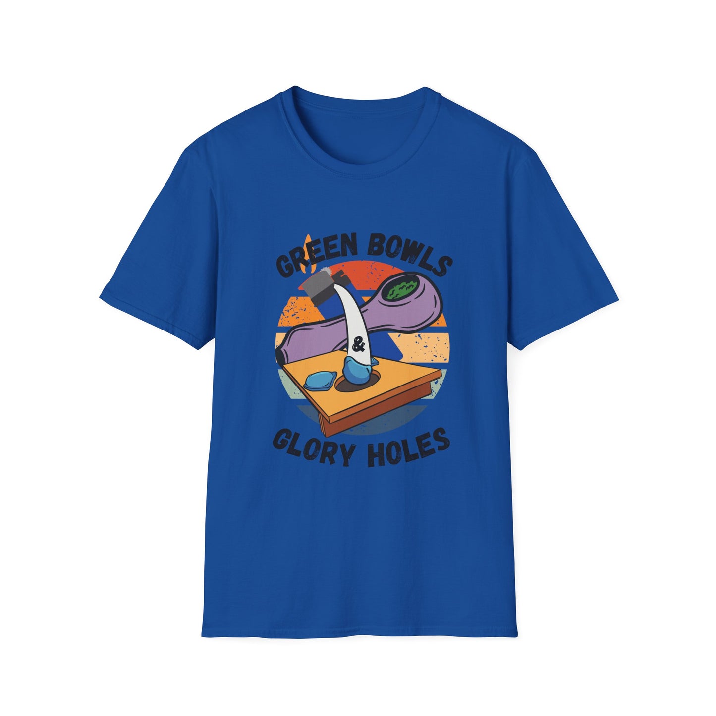 Funny green bowls & glory holes Unisex Cornhole Shirt