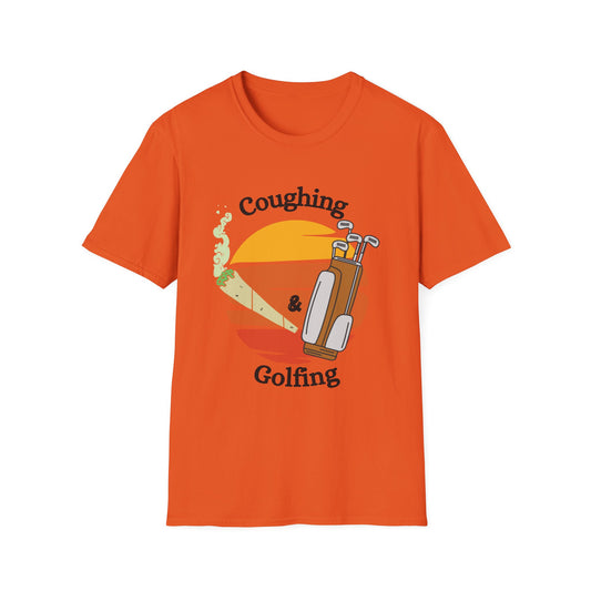 Funny coughin & golfin Unisex Golf Shirt