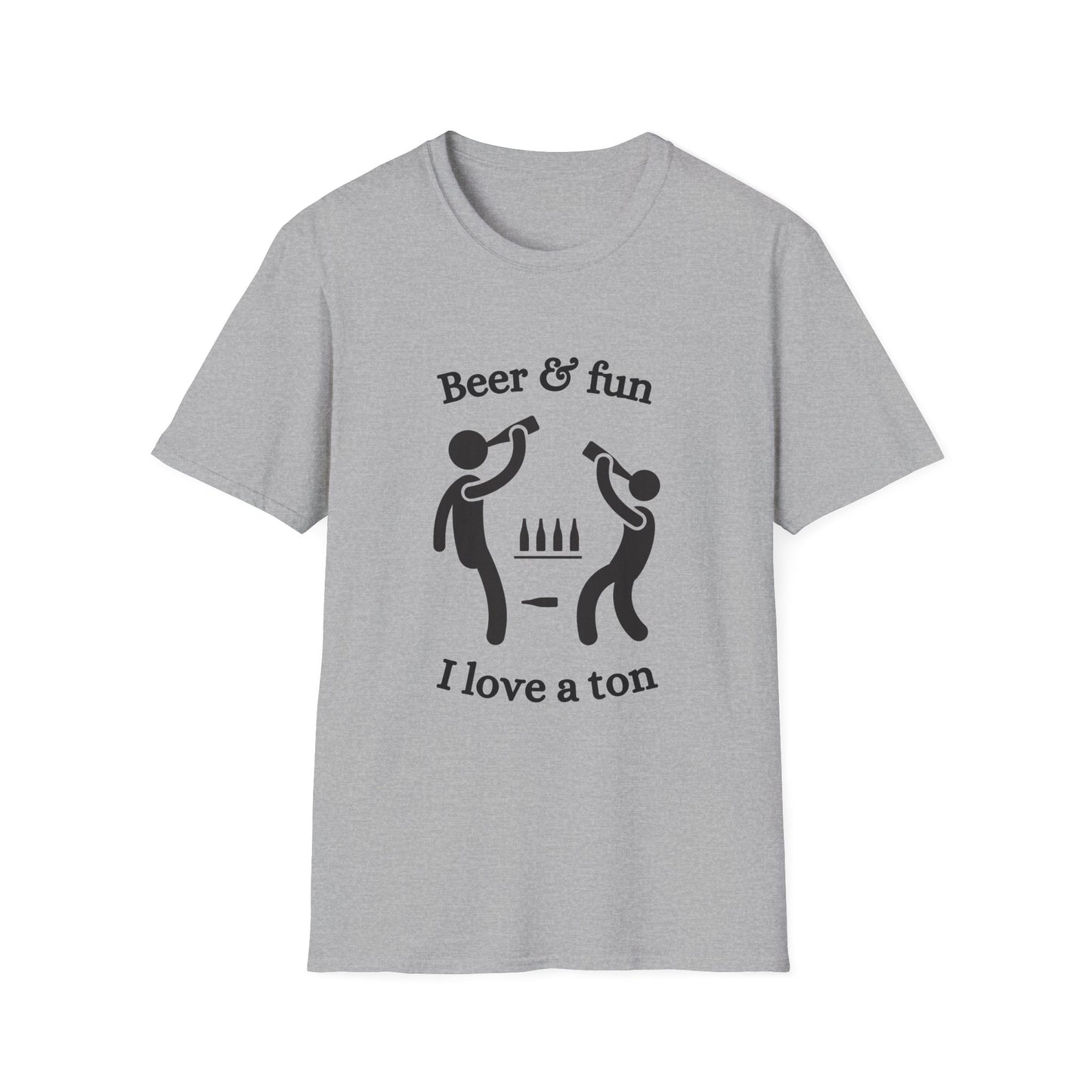 Funny beer & fun I love a ton Unisex Shirt
