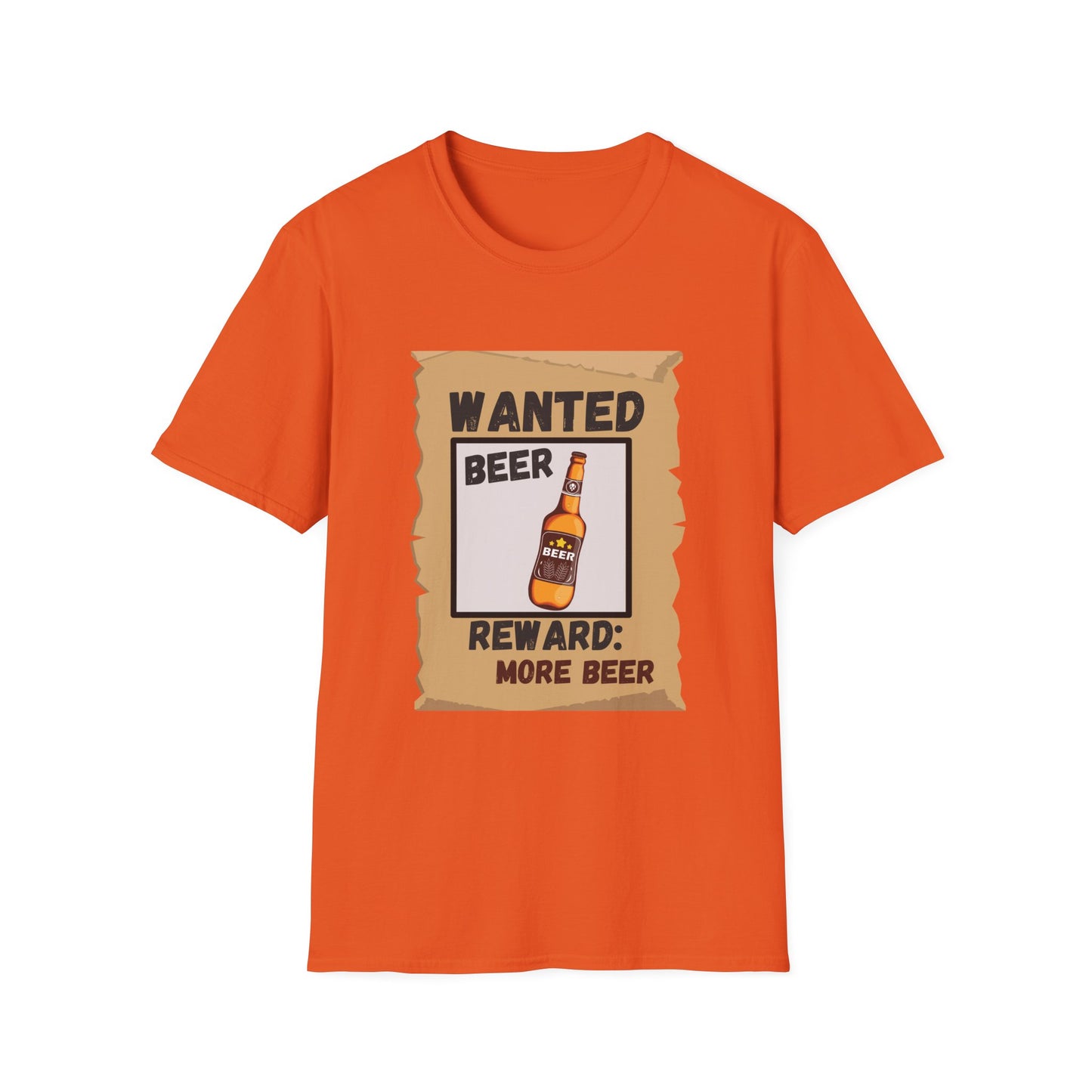 Funny beer wanted poster Unisex Shirt