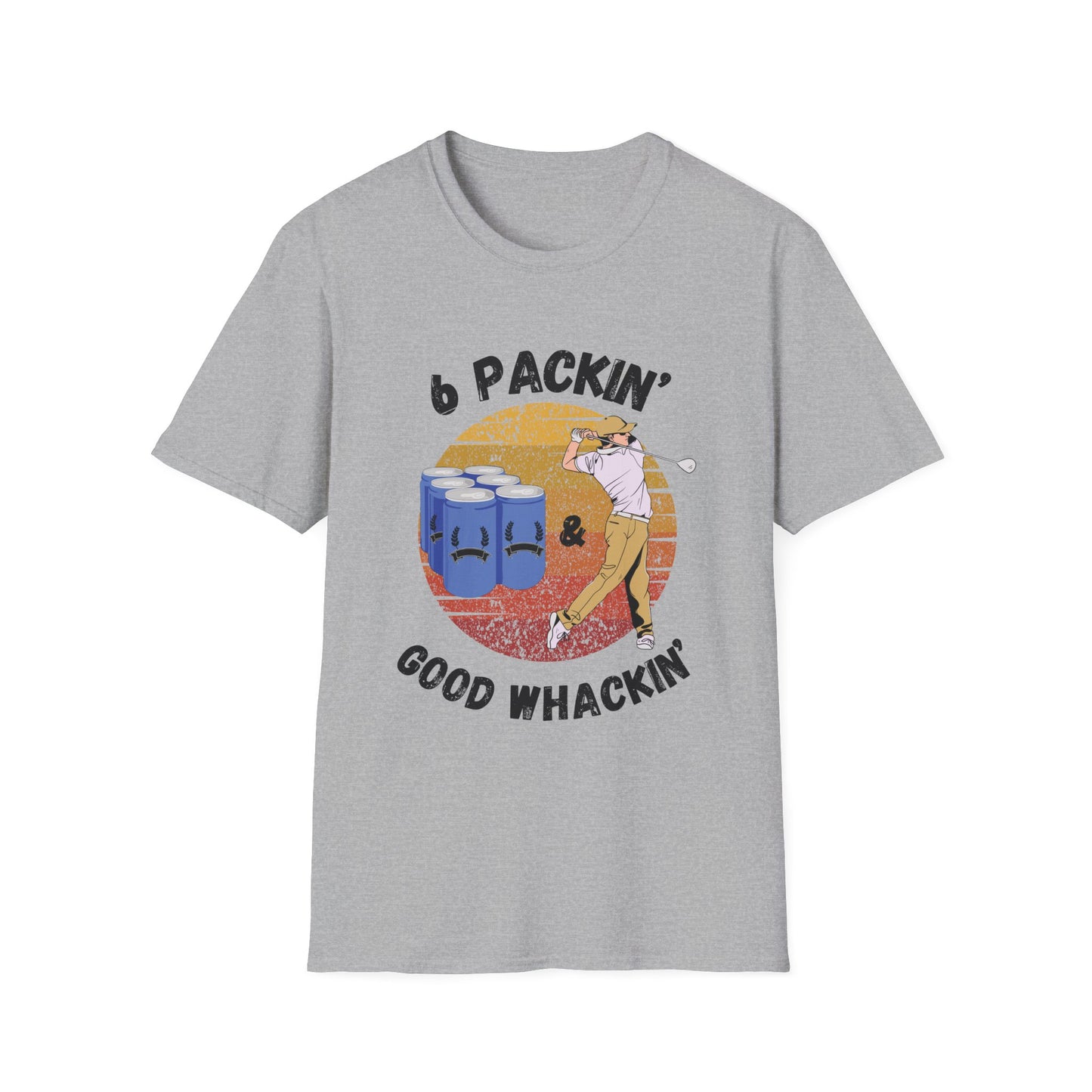 Funny 6 packin good whackin Unisex Golf Shirt