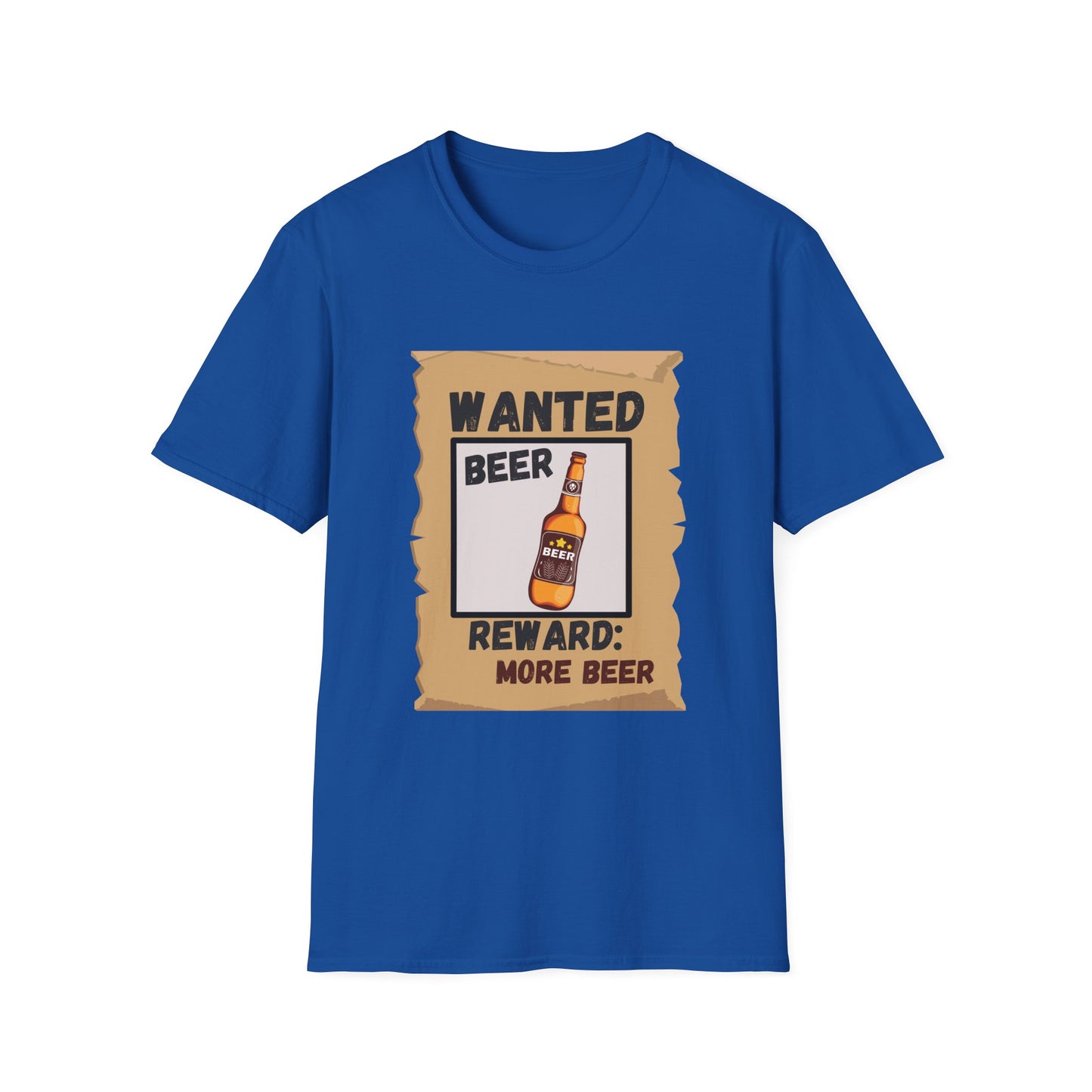 Funny beer wanted poster Unisex Shirt