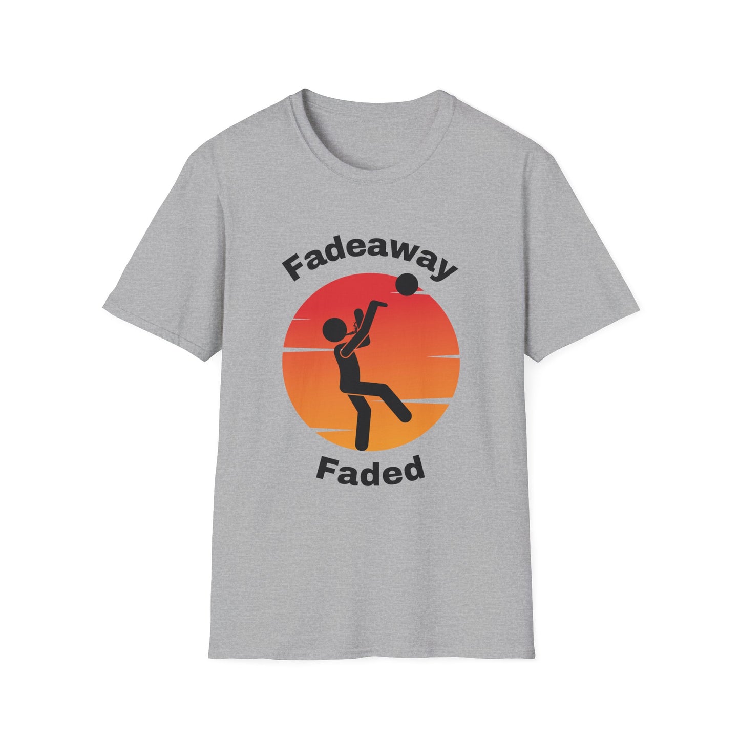 Funny Fadeaway Faded Unisex Basketball Shirt