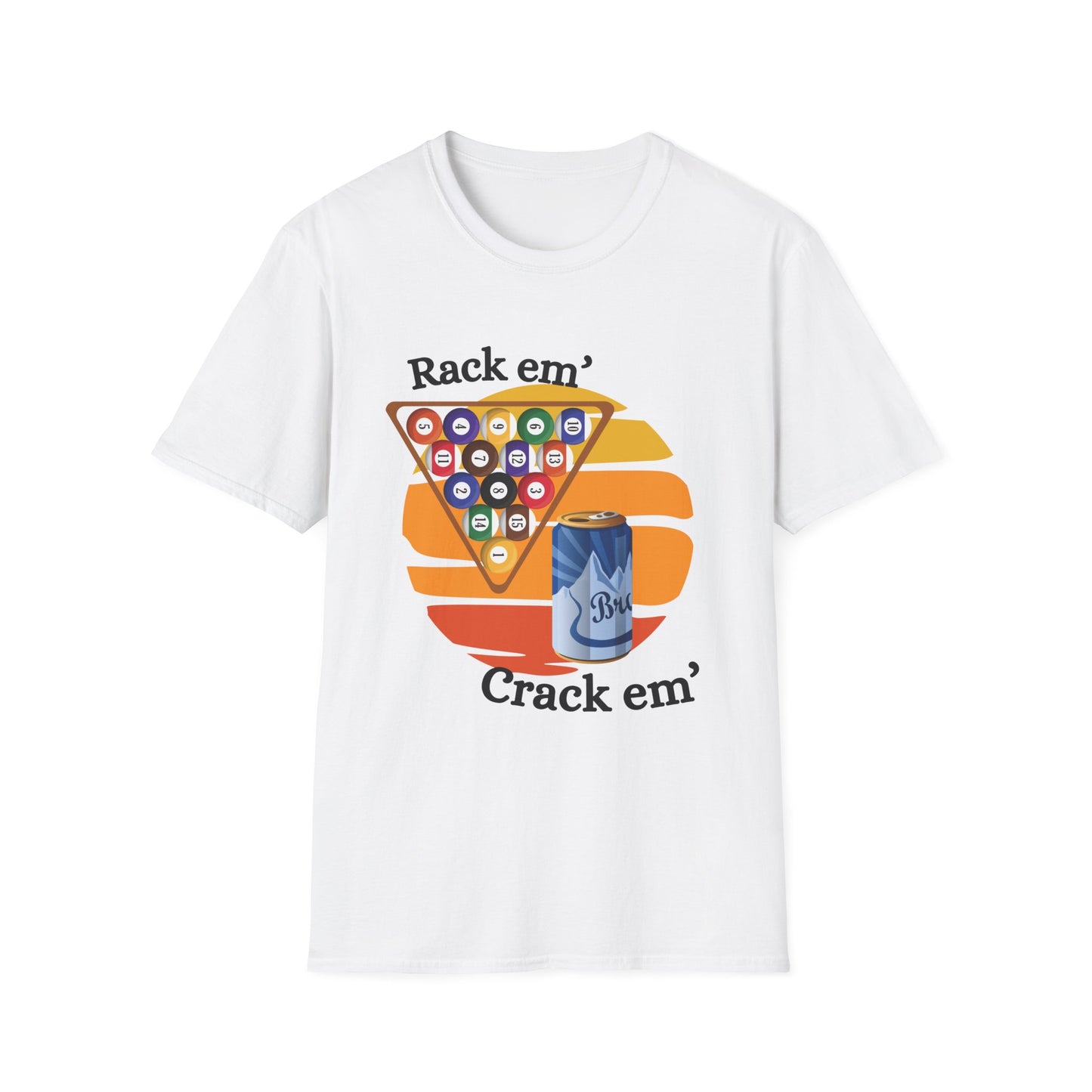 Funny rack em & crack em Unisex Billiards/Pool Shirt