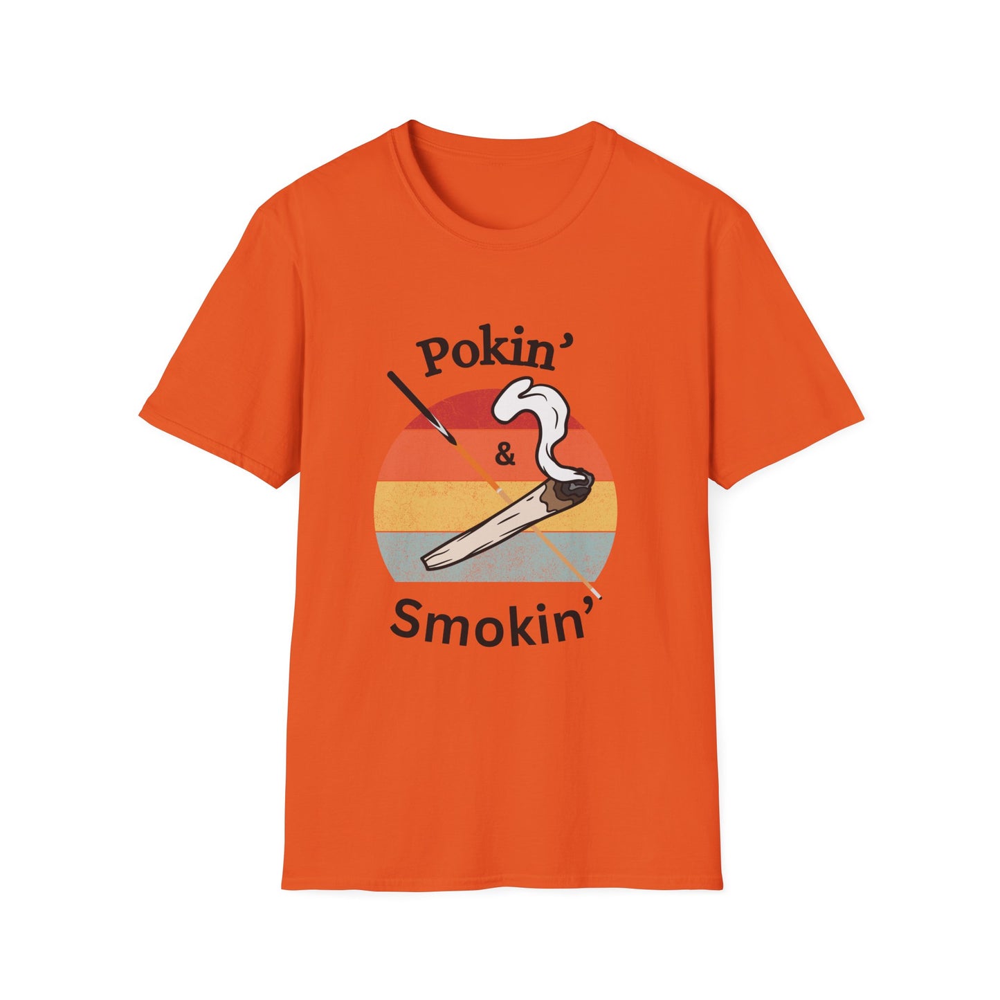 Funny pokin & smokin Unisex Biliiards/Pool Shirt