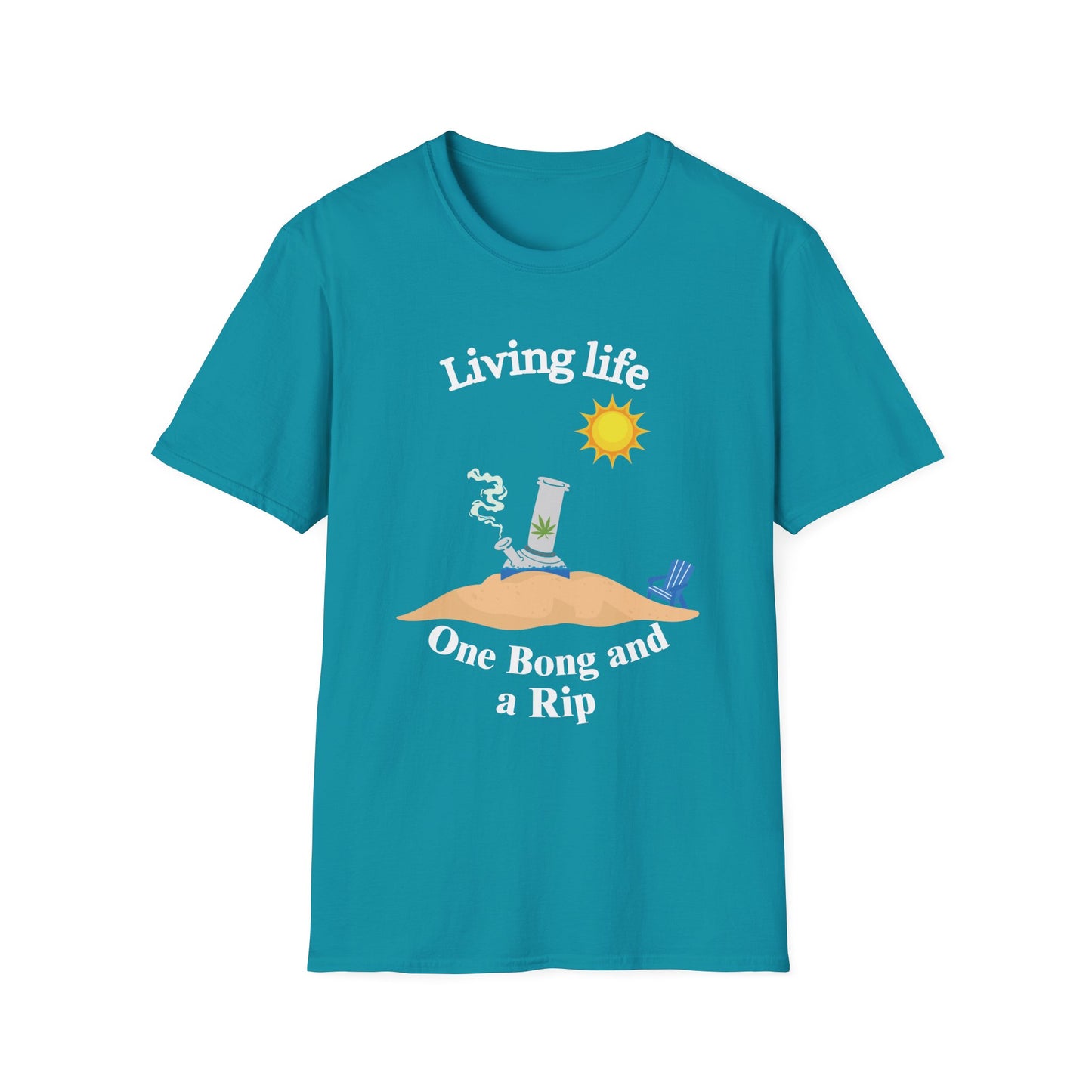 Funny living life one bong and a rip Unisex Shirt