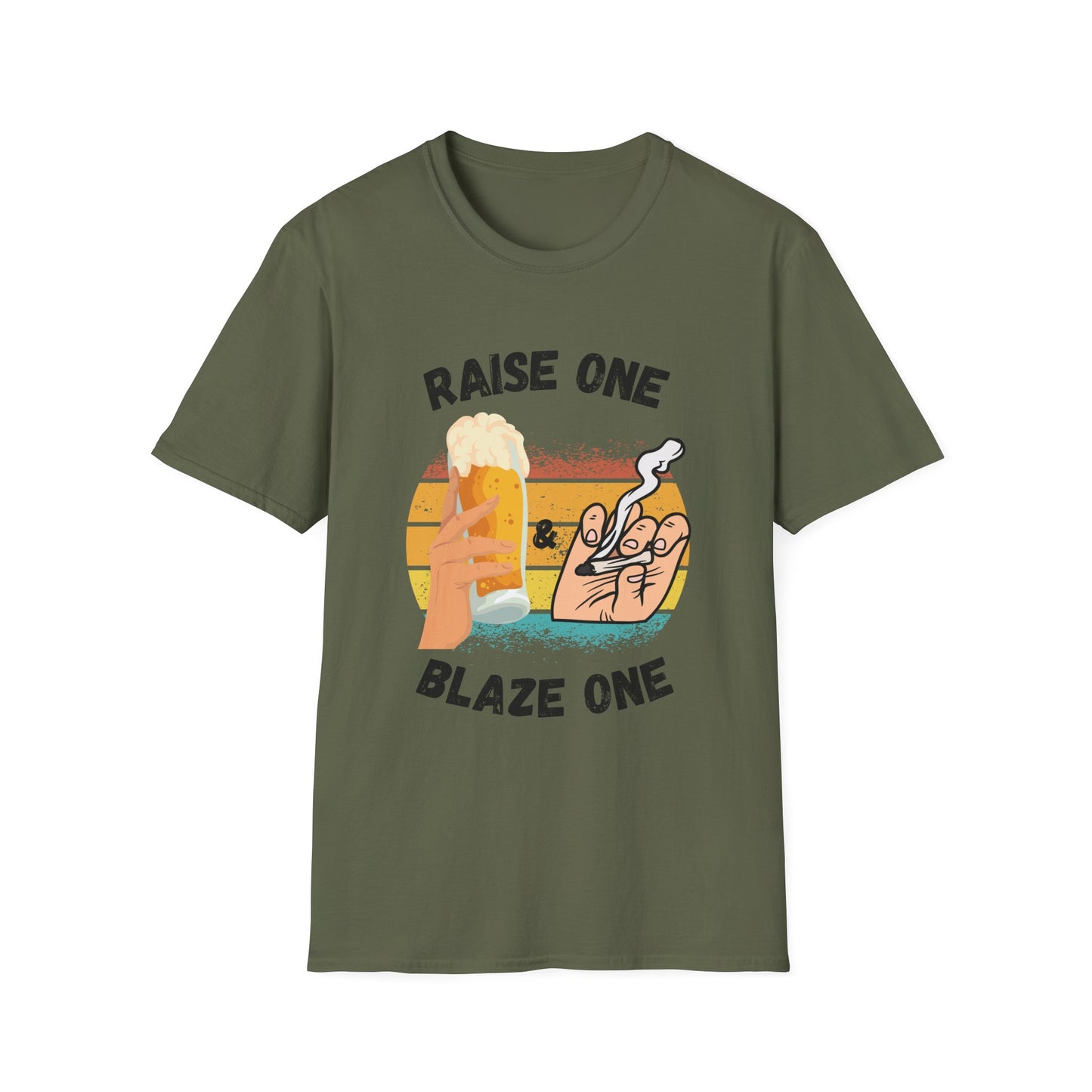 Funny raise one & blaze one Unisex Shirt