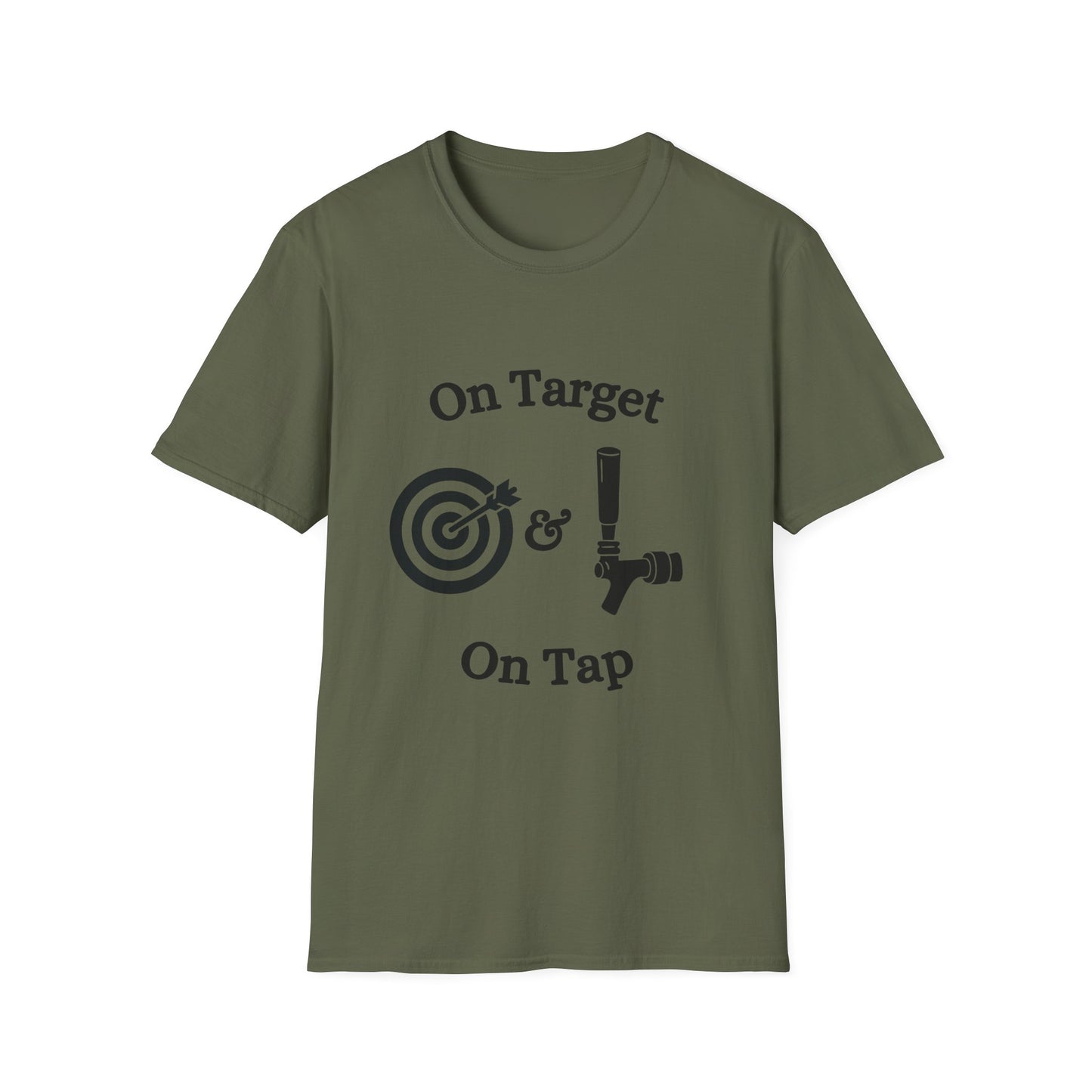 Funny on target & on tap Unisex Darts Shirt