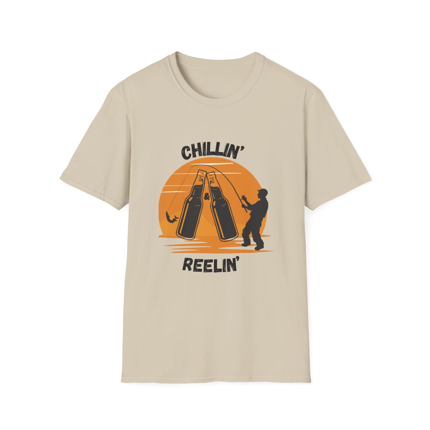 Funny chillin & reelin Unisex Fishing Shirt