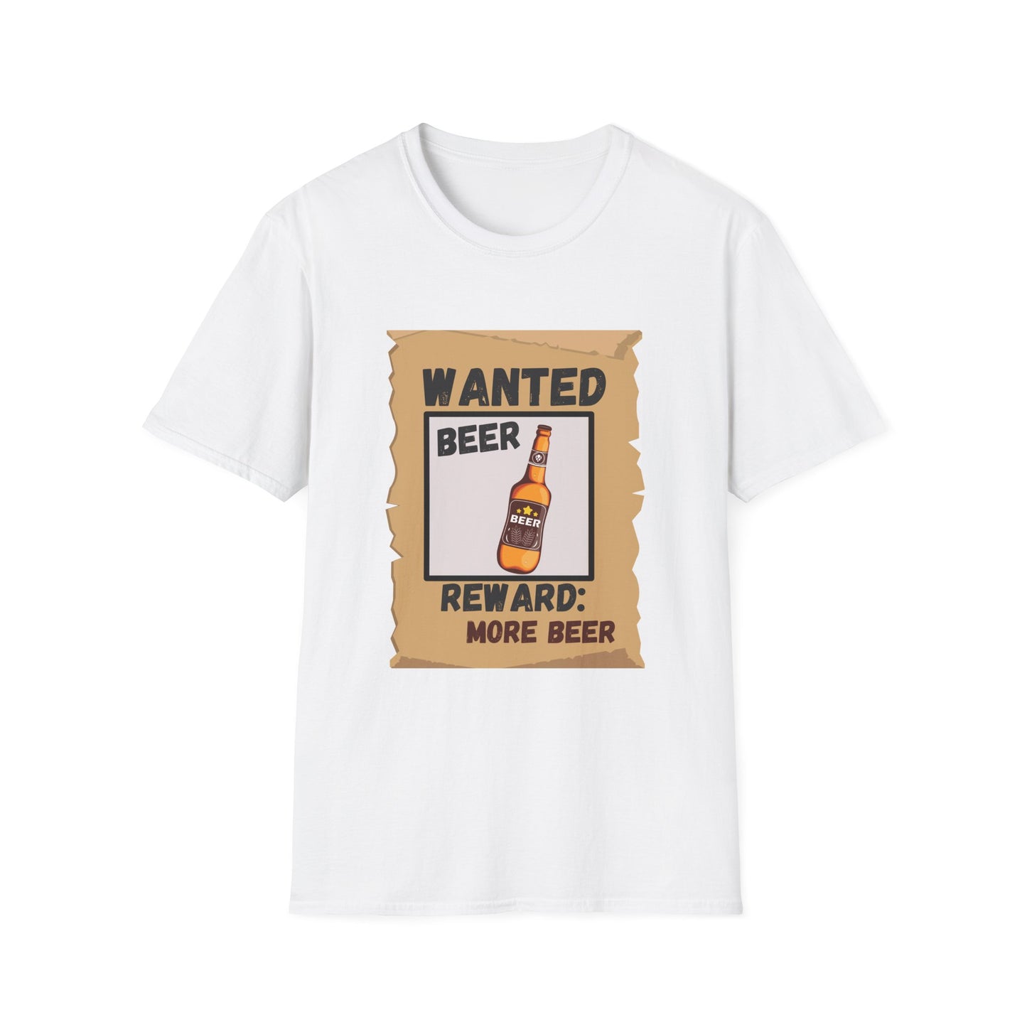 Funny beer wanted poster Unisex Shirt