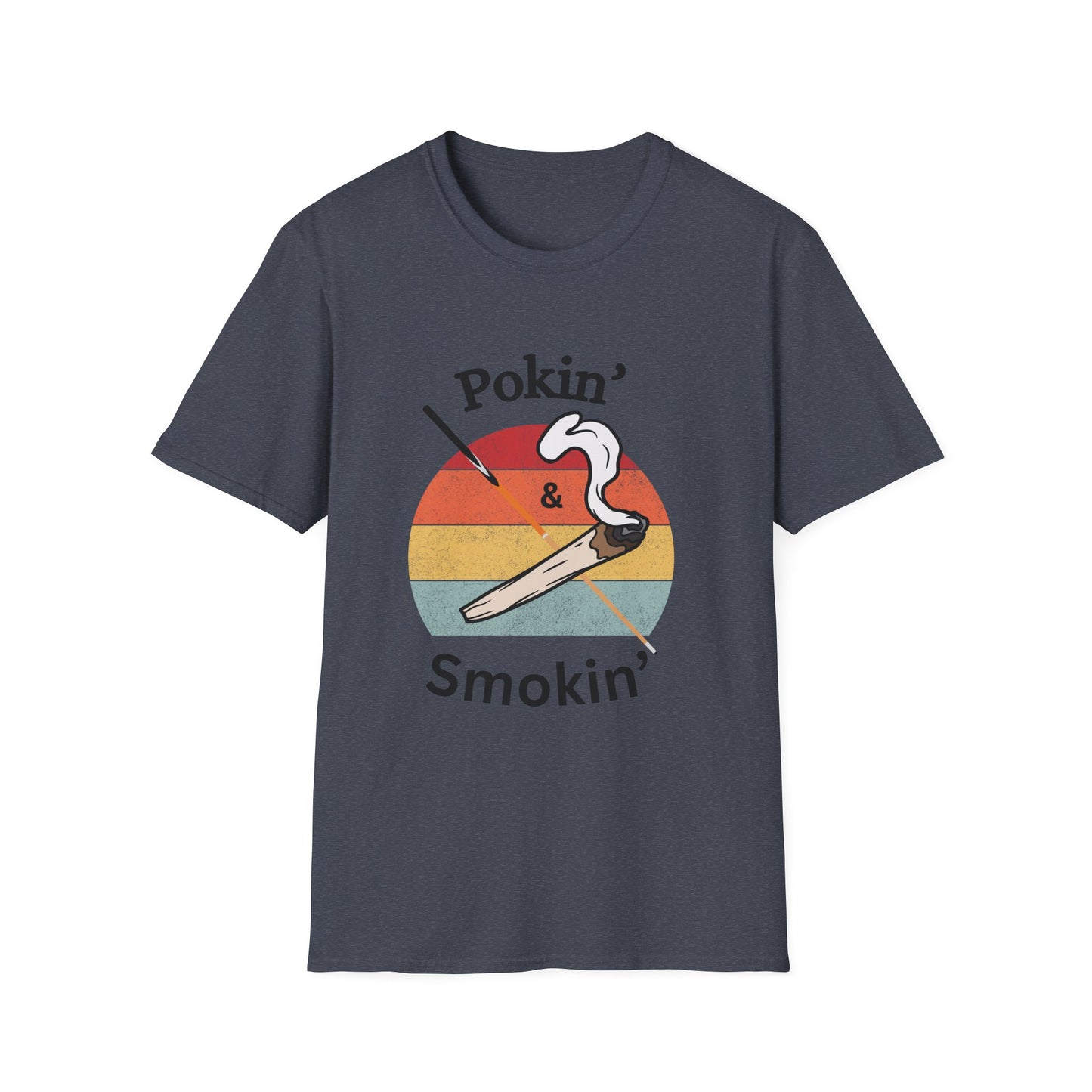 Funny pokin & smokin Unisex Biliiards/Pool Shirt