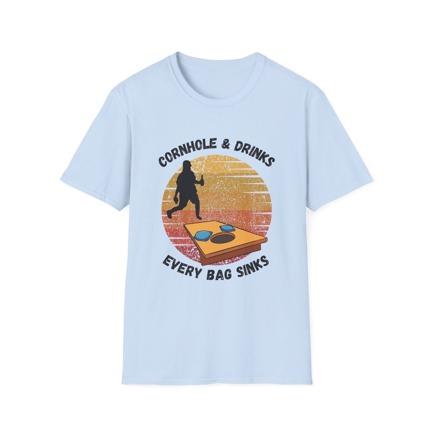 Funny cornhole and drinks Unisex Cornhole Shirt