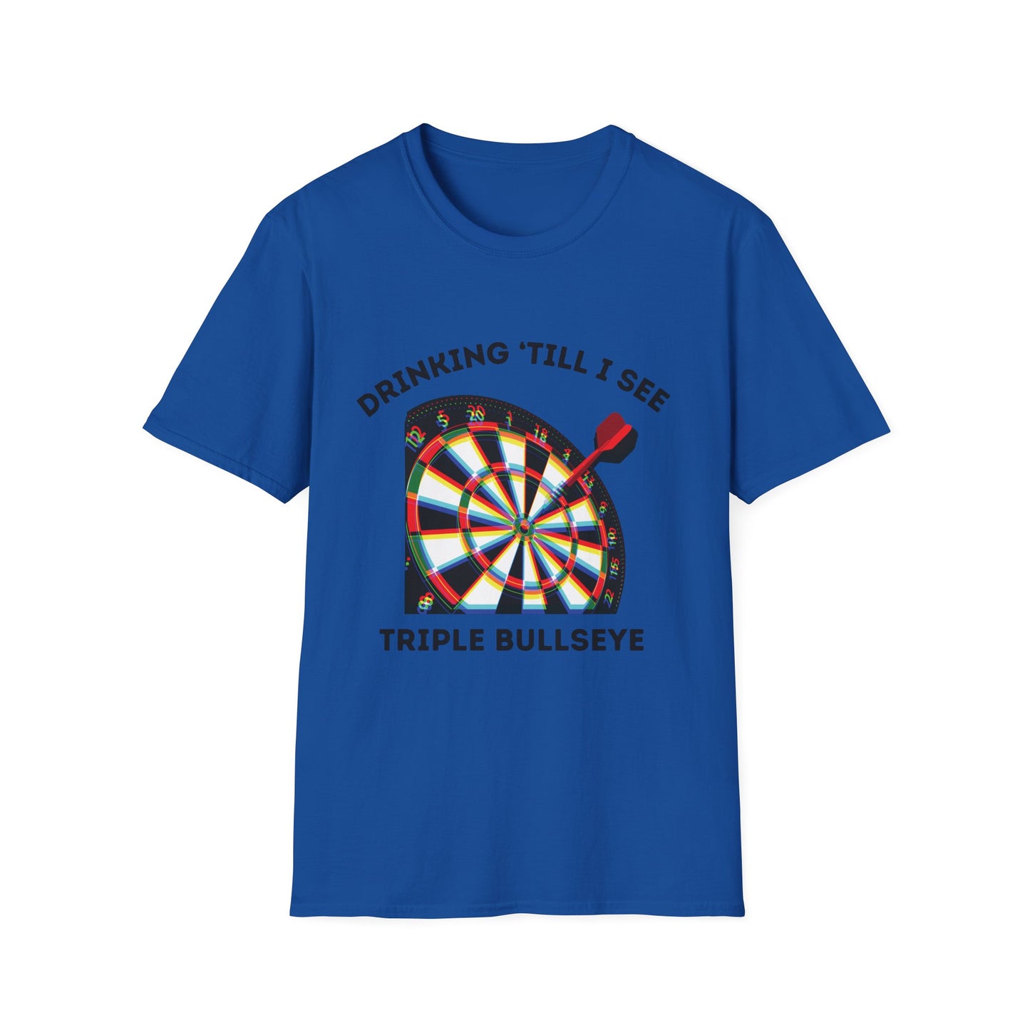 Funny drinking till I see triple bullseye Unisex Darts Shirt