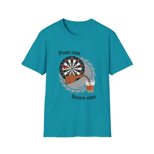 Funny pour one score one Unisex Darts Shirt