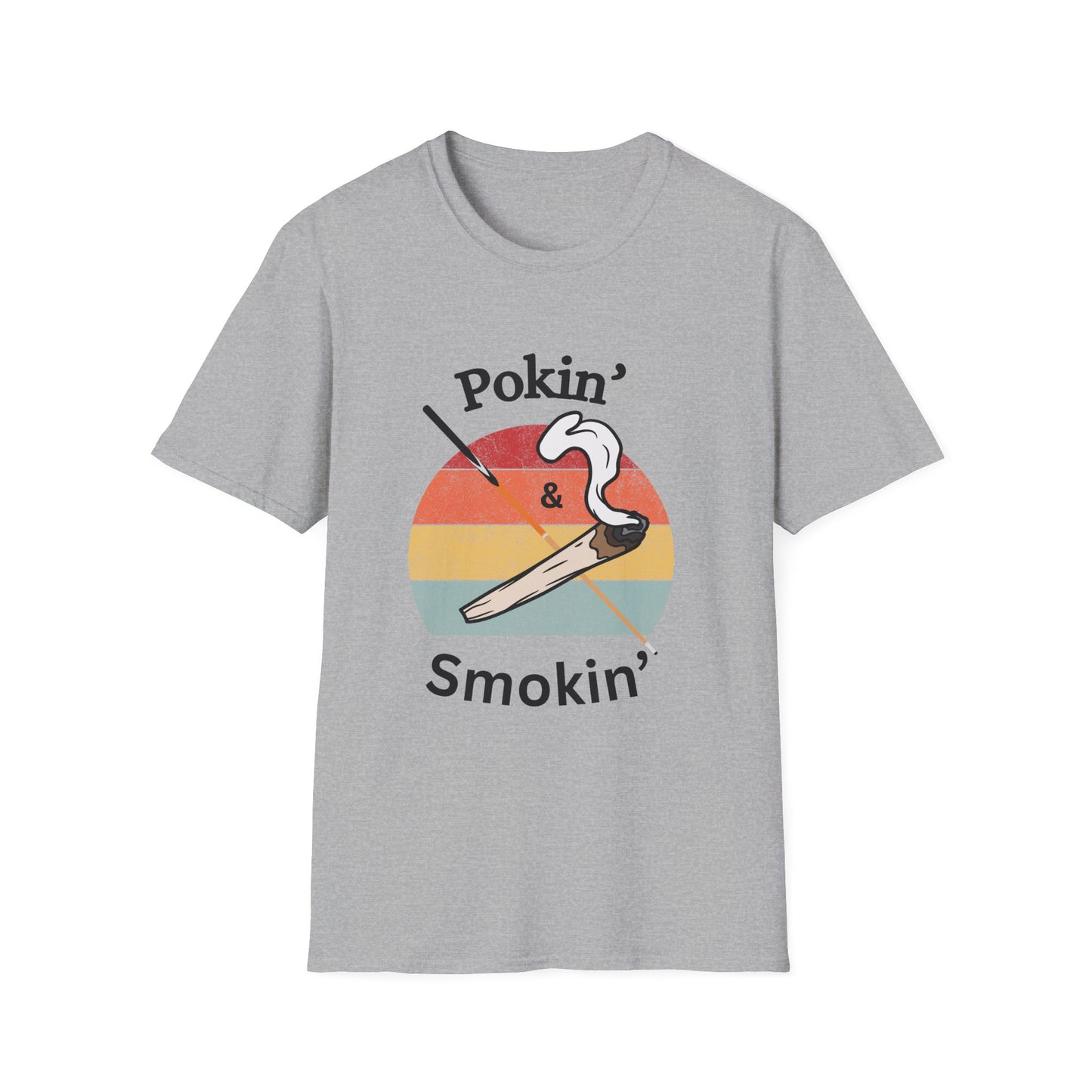 Funny pokin & smokin Unisex Biliiards/Pool Shirt