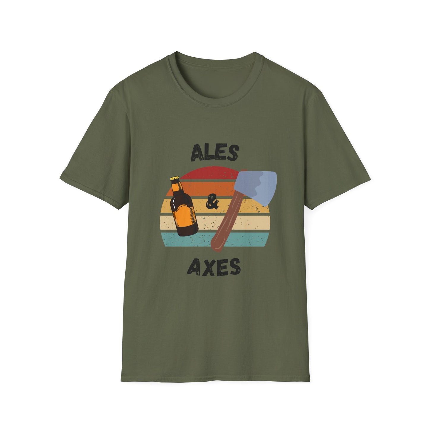 Funny ales & axes Unisex Axe throwing Shirt