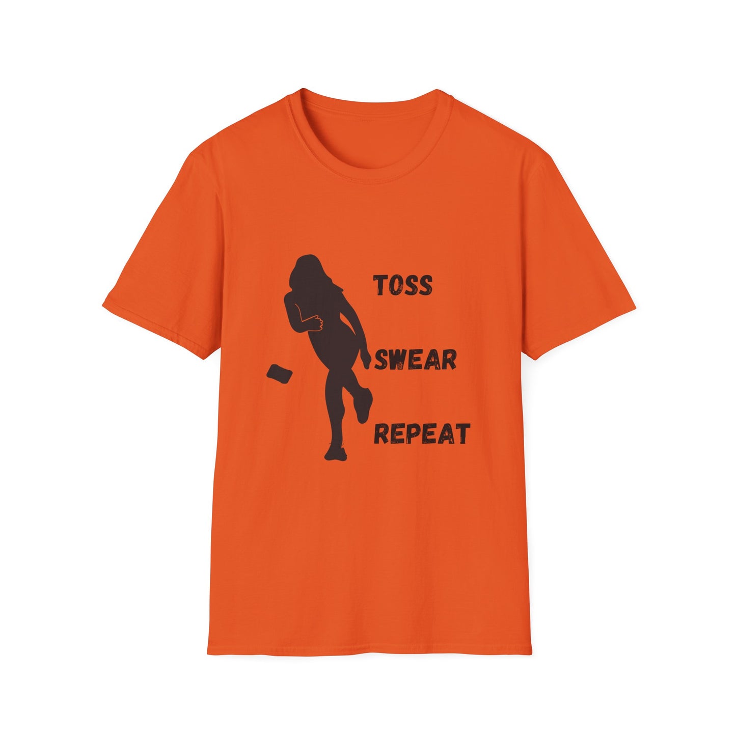 Funny toss swear repeat Unisex Cornhole Shirt