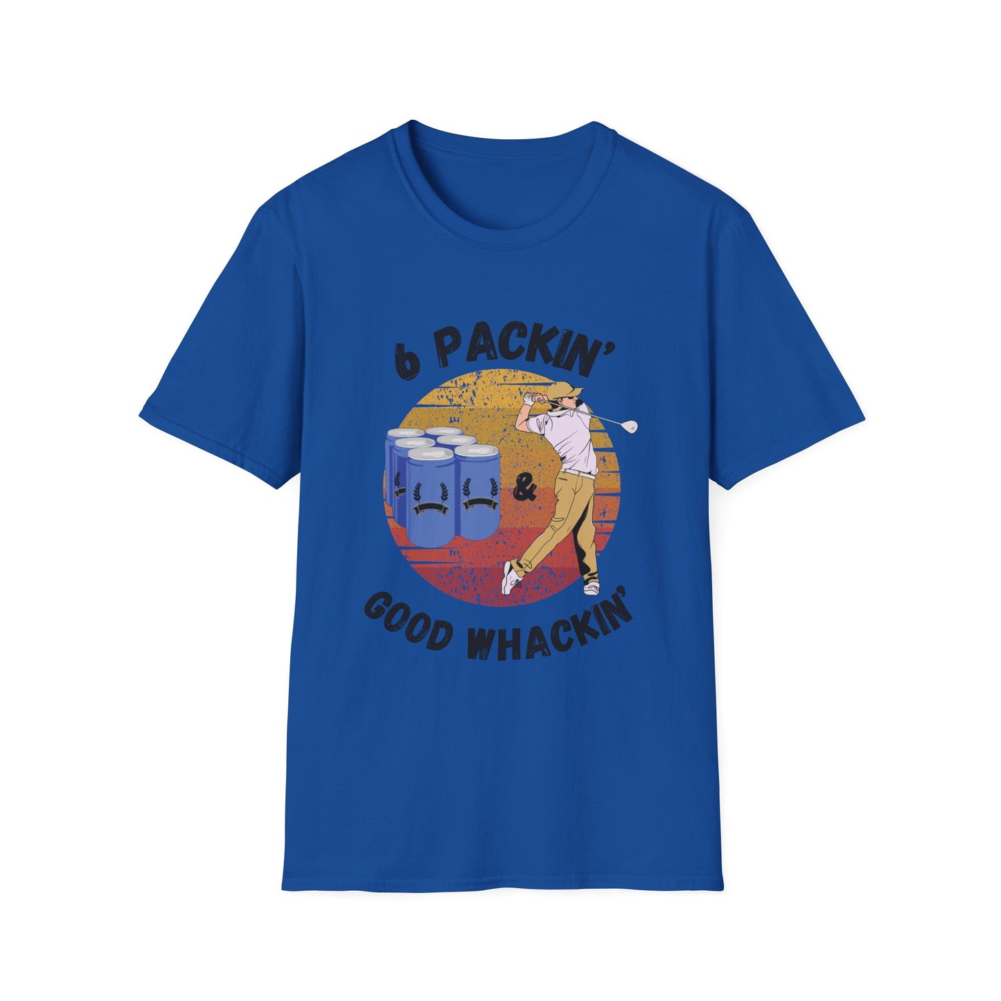 Funny 6 packin good whackin Unisex Golf Shirt