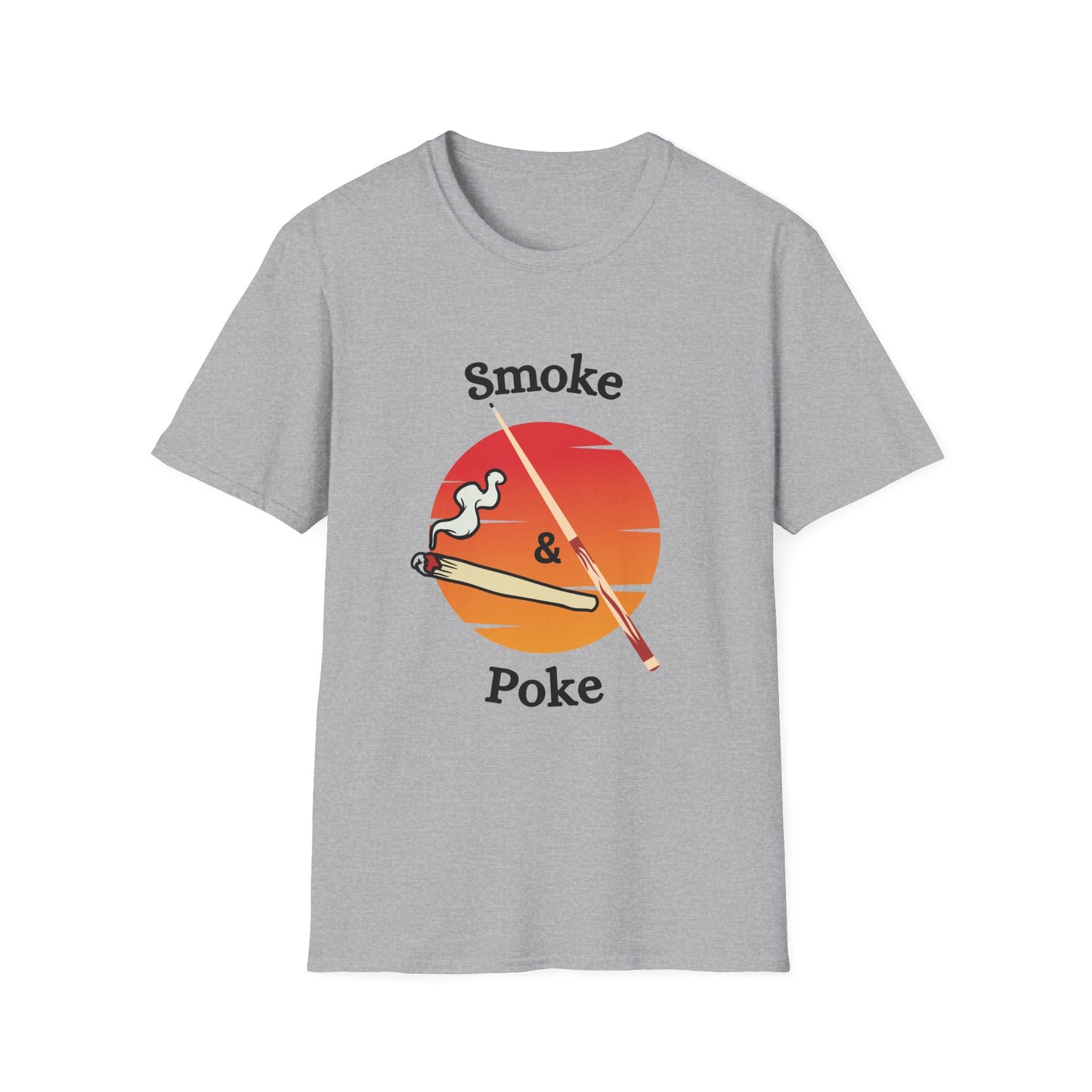 Funny smoke & poke Unisex Billiards/Pool Shirt