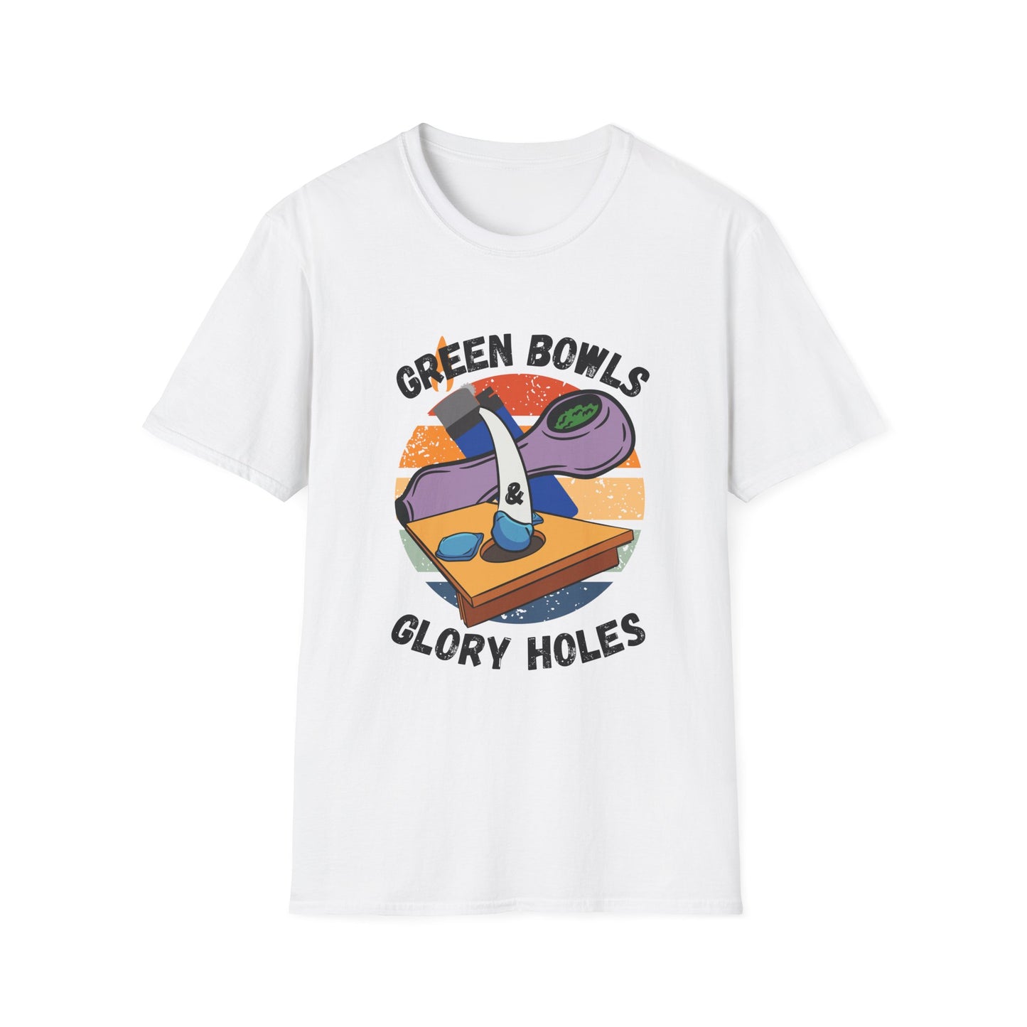 Funny green bowls & glory holes Unisex Cornhole Shirt