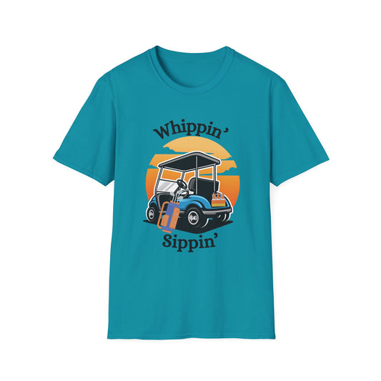 Funny whippin & sippin Unisex Golf Shirt