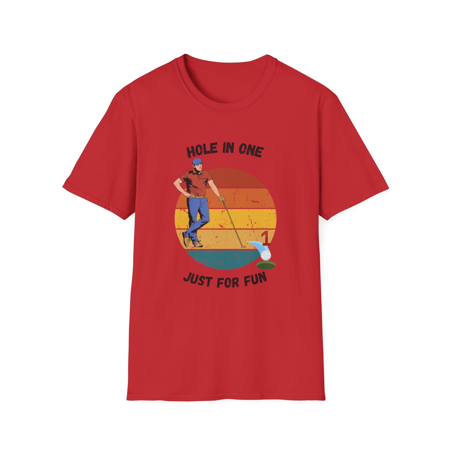 Funny hole in one for fun Unisex Golf Shirt