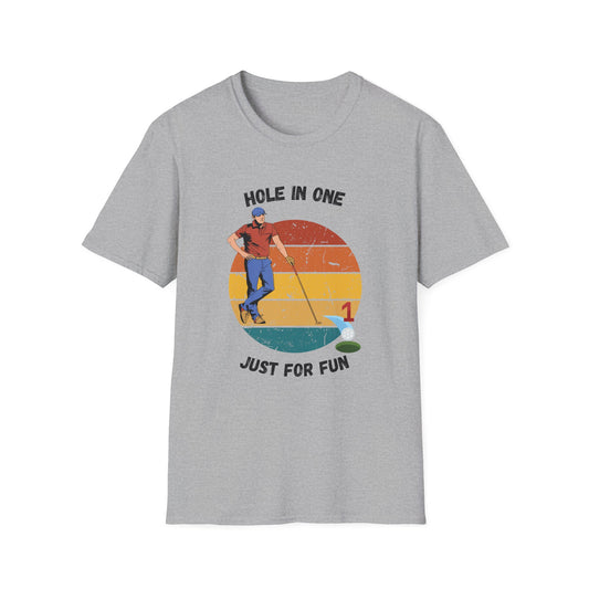 Funny hole in one for fun Unisex Golf Shirt