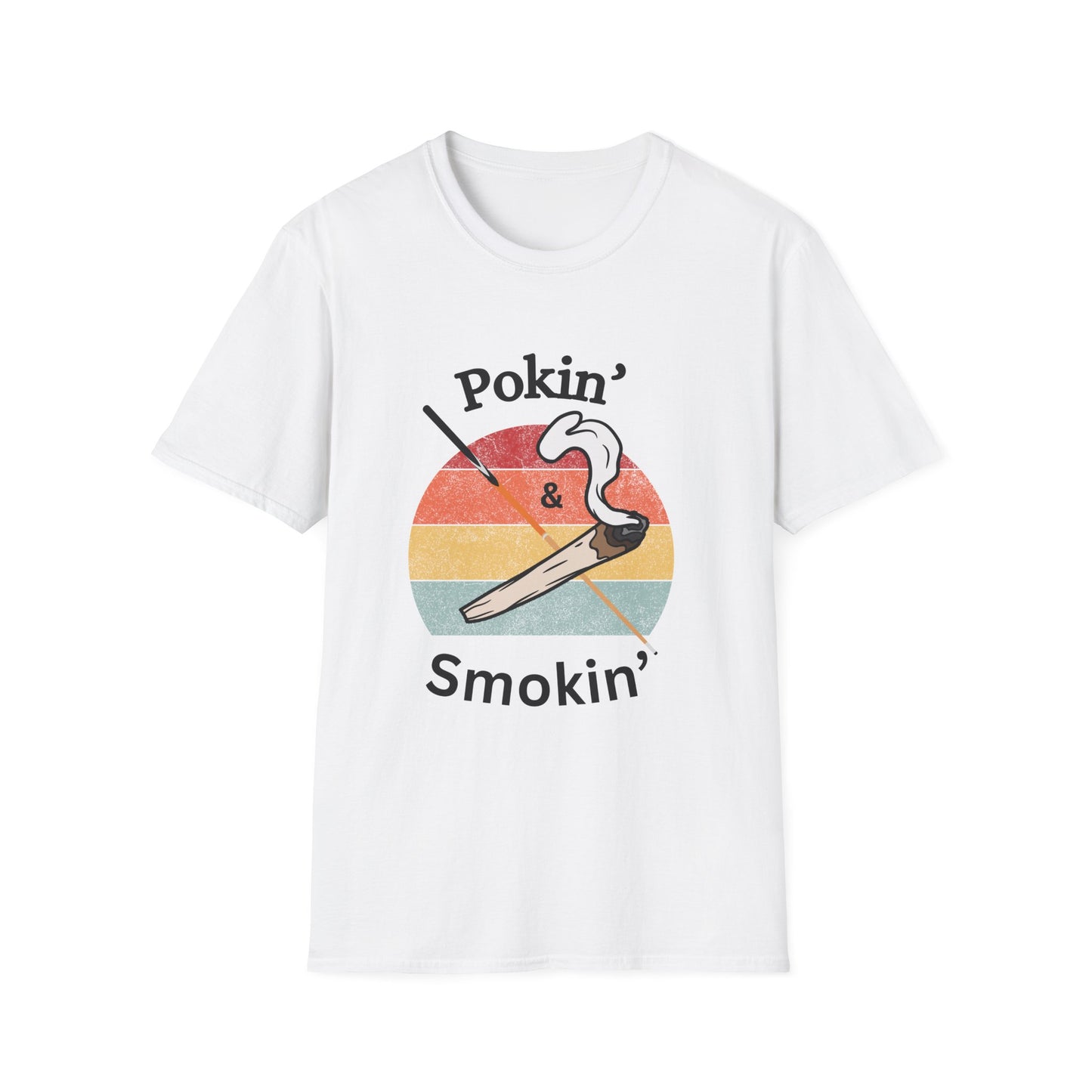 Funny pokin & smokin Unisex Biliiards/Pool Shirt