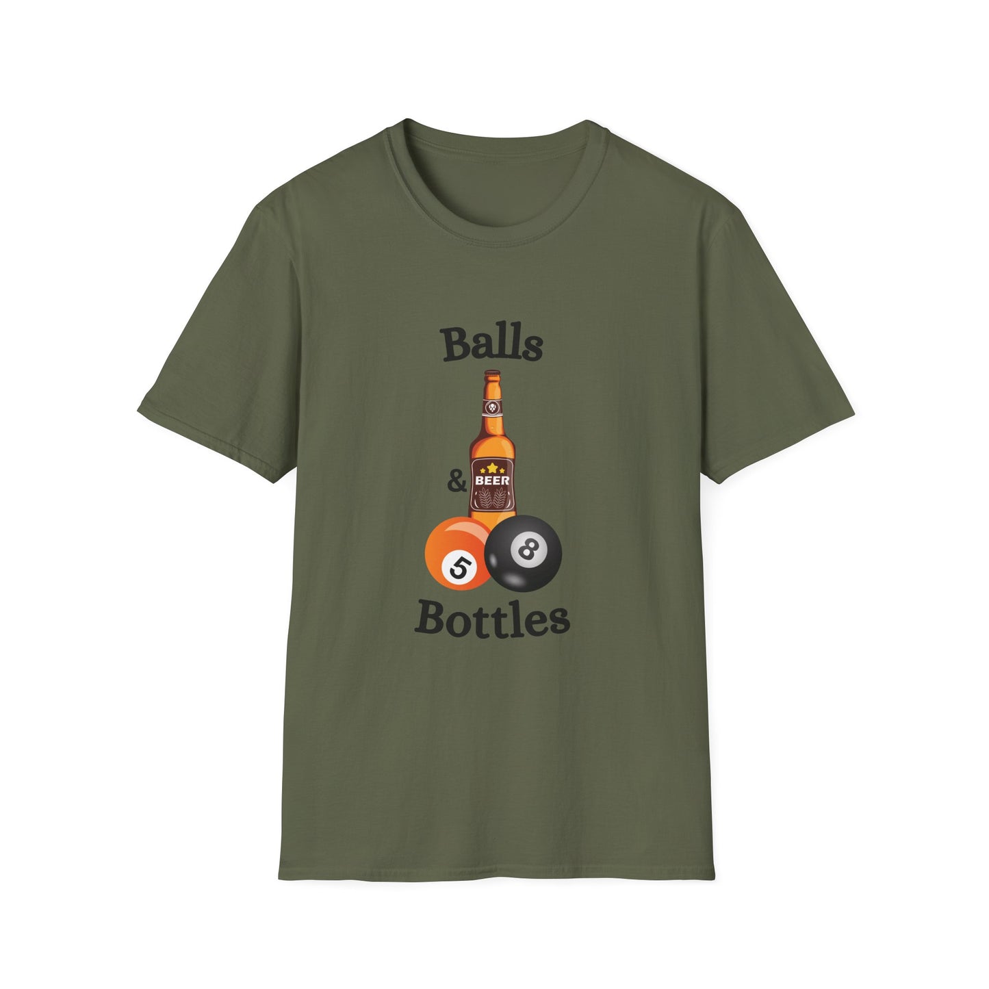 Funny balls & bottles Unisex Billiards Shirt