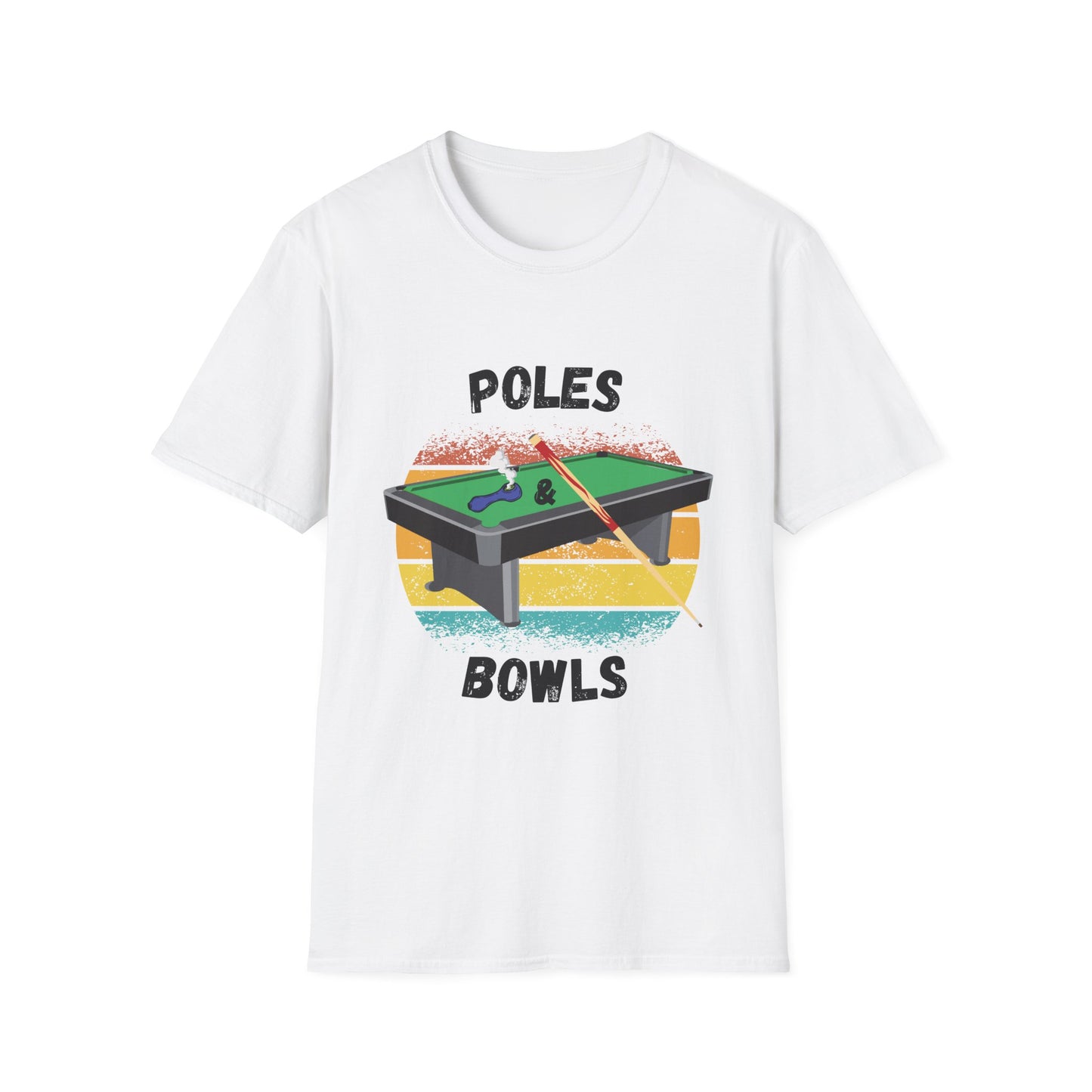 Funny poles & bowls Unisex Billiards/Pool Shirt