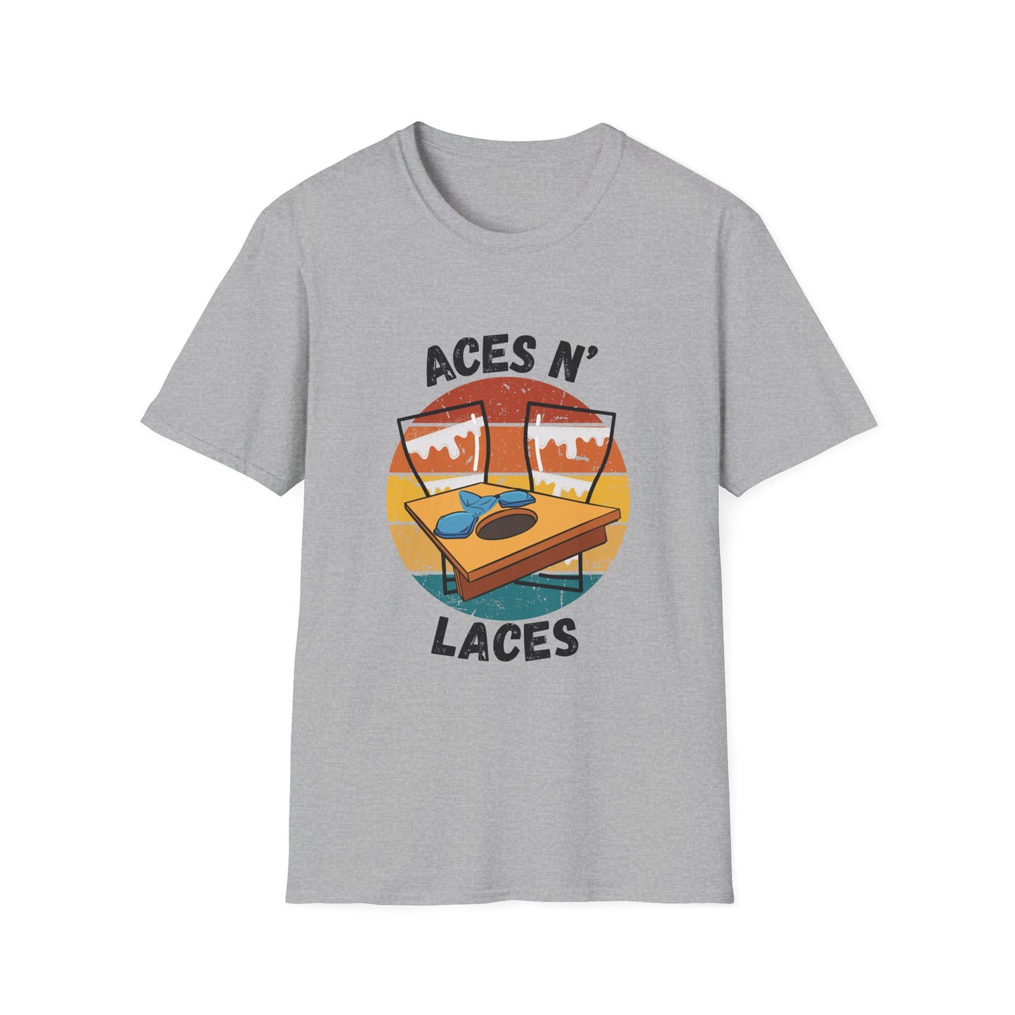 Funny aces n laces Unisex Cornhole Shirt