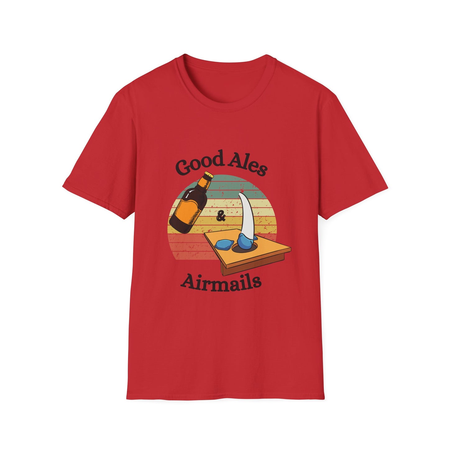 Funny good ales and airmails Unisex Cornhole Shirt