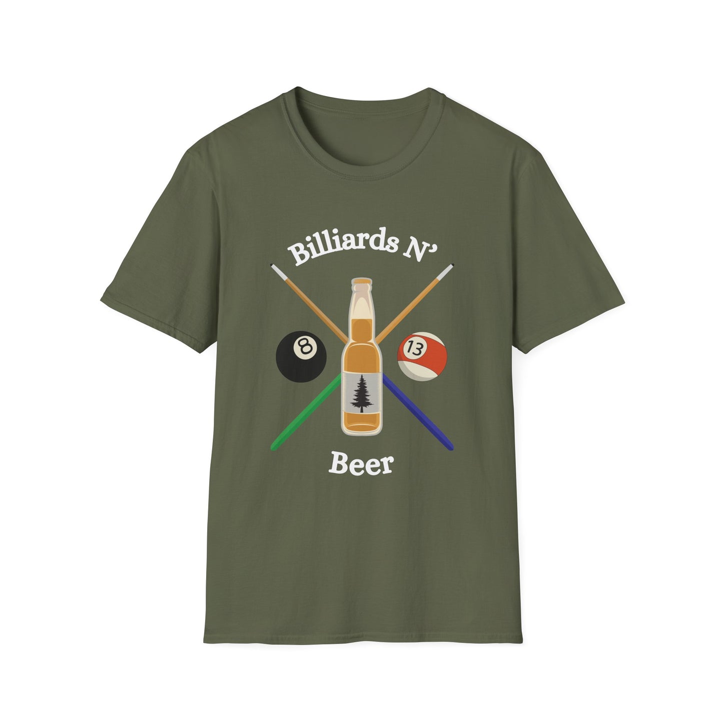 Funny billiards n beer Unisex Billiards Shirt