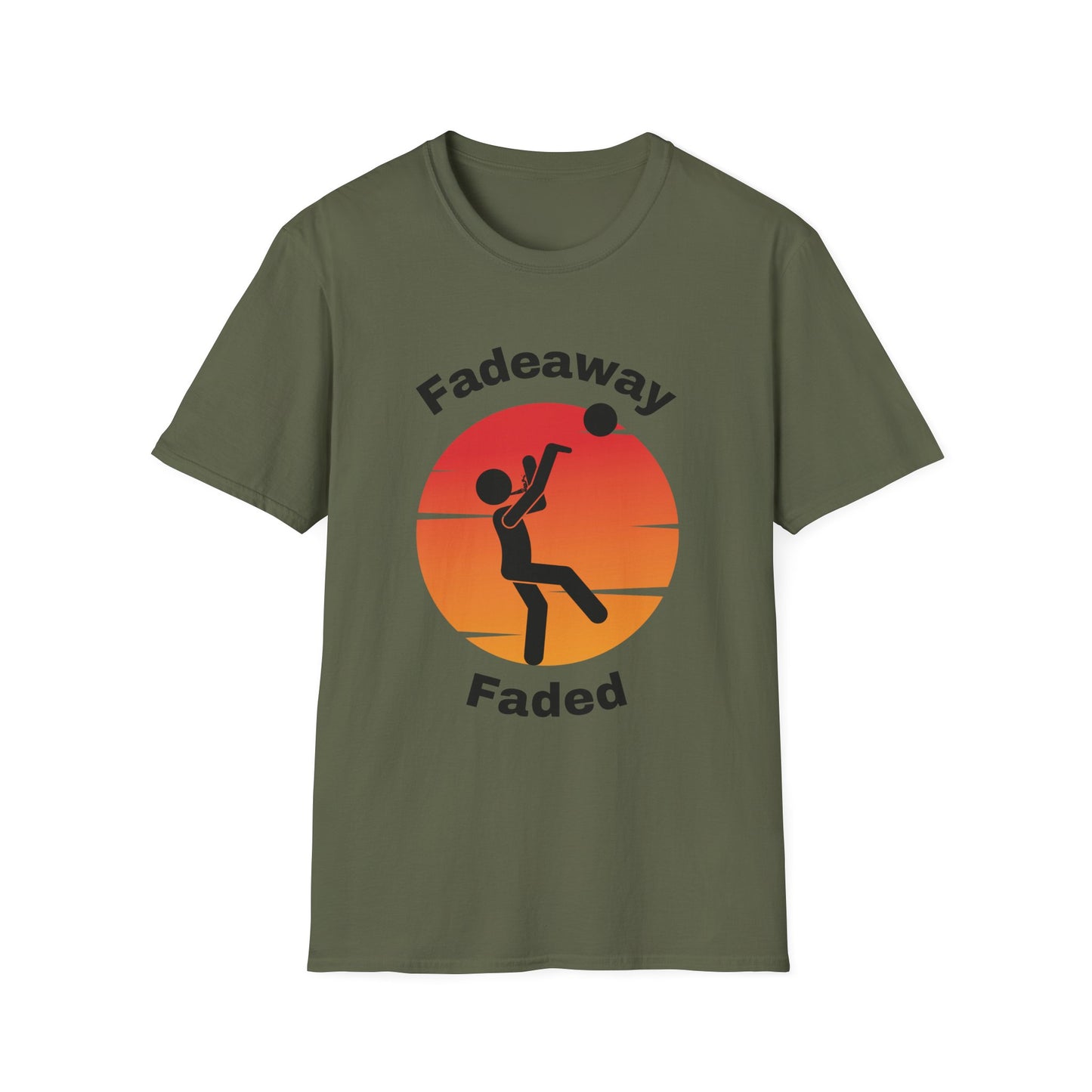 Funny Fadeaway Faded Unisex Basketball Shirt