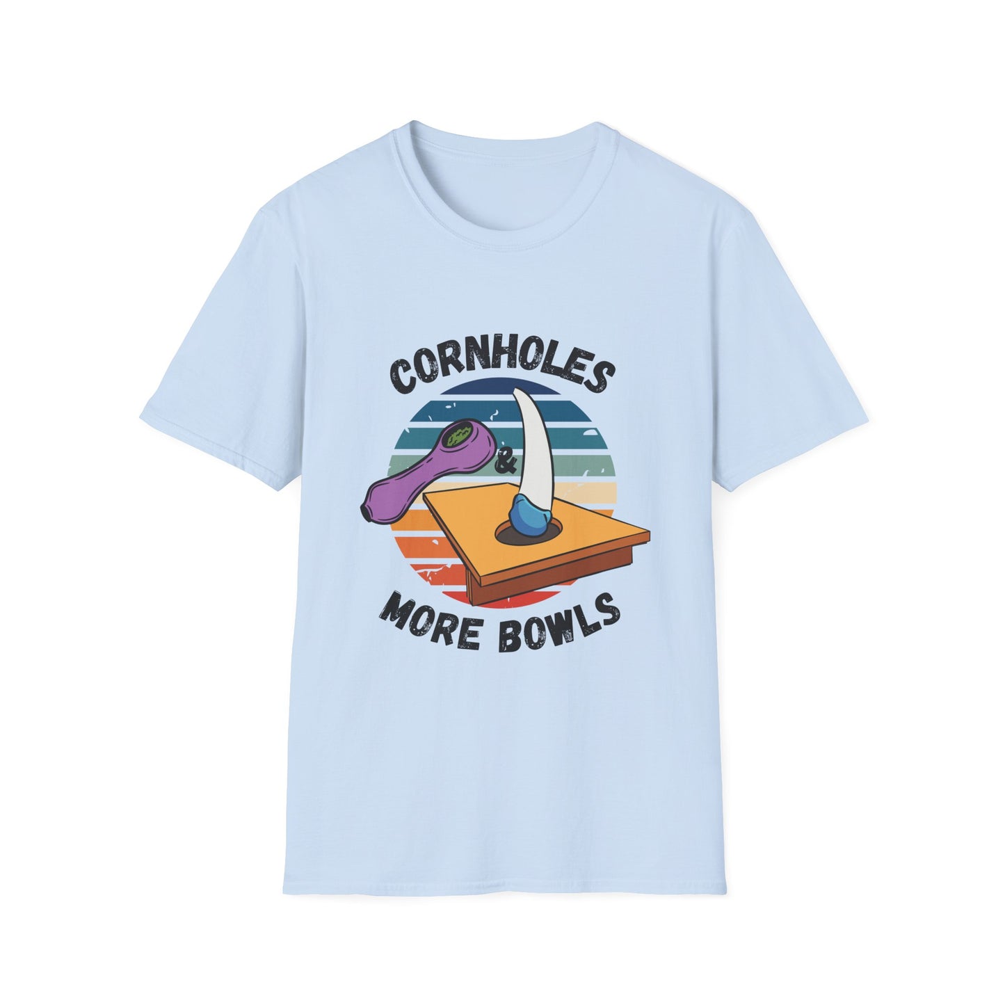 Funny cornholes and more bowls Unisex Cornhole Shirt