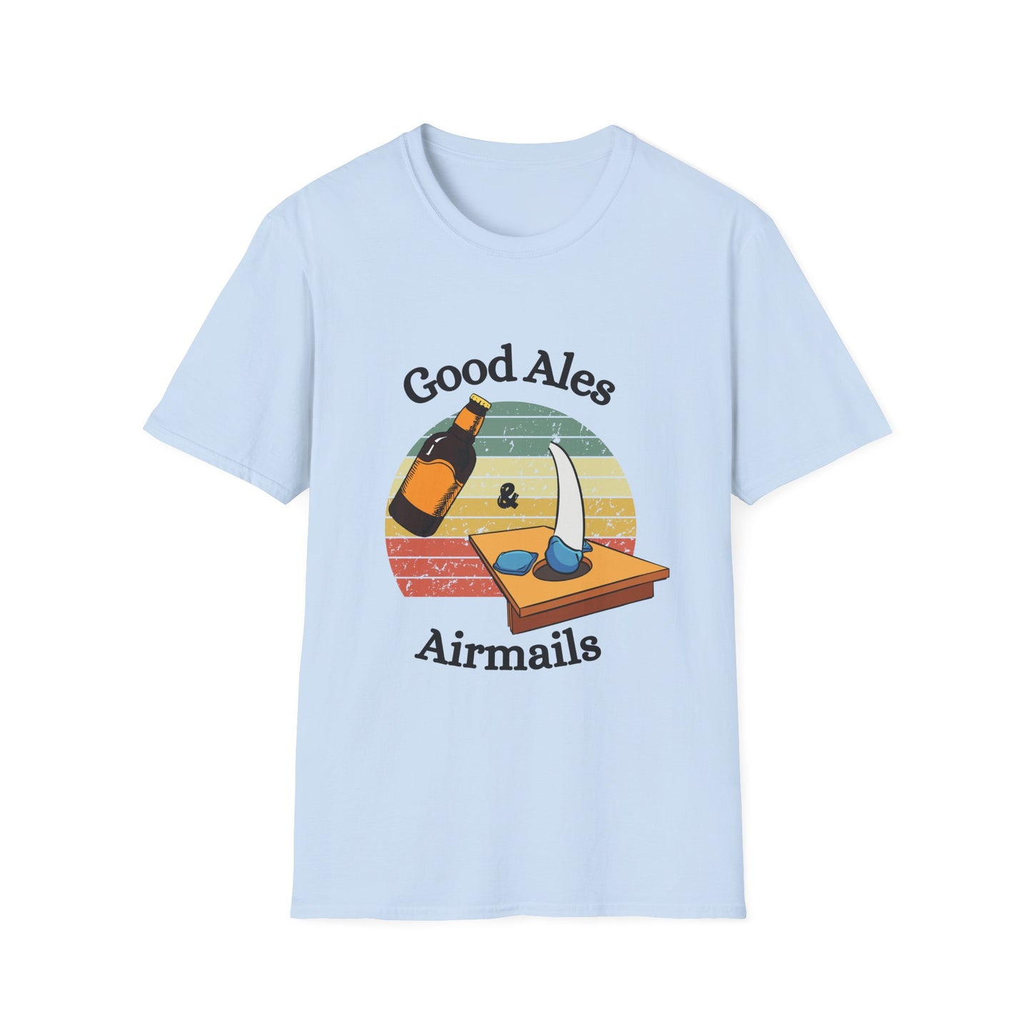 Funny good ales and airmails Unisex Cornhole Shirt