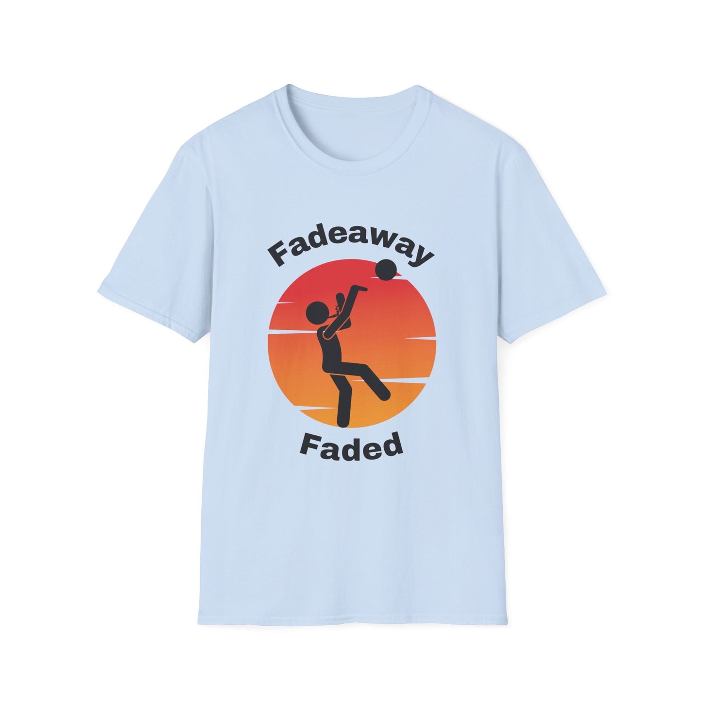 Funny Fadeaway Faded Unisex Basketball Shirt