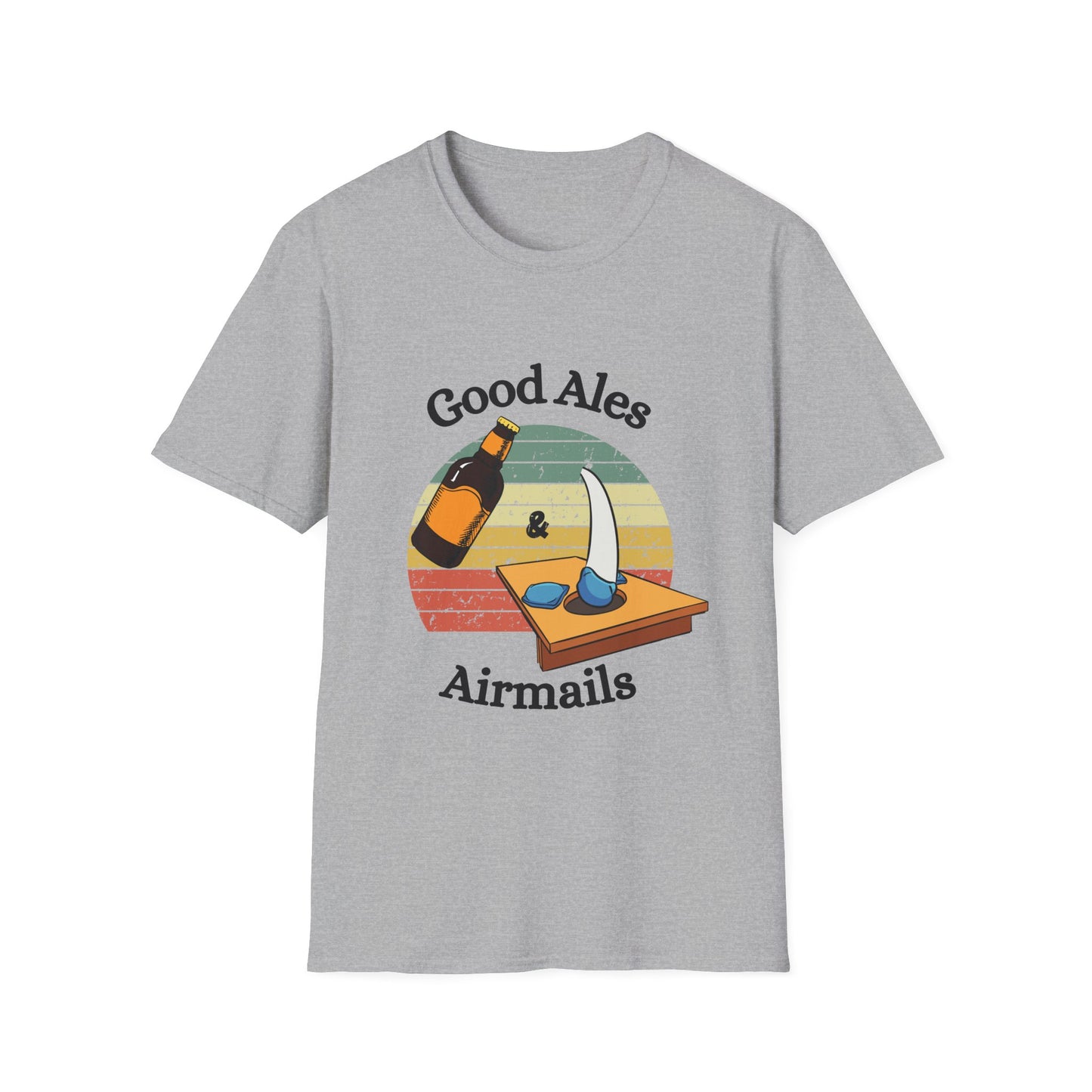 Funny good ales and airmails Unisex Cornhole Shirt